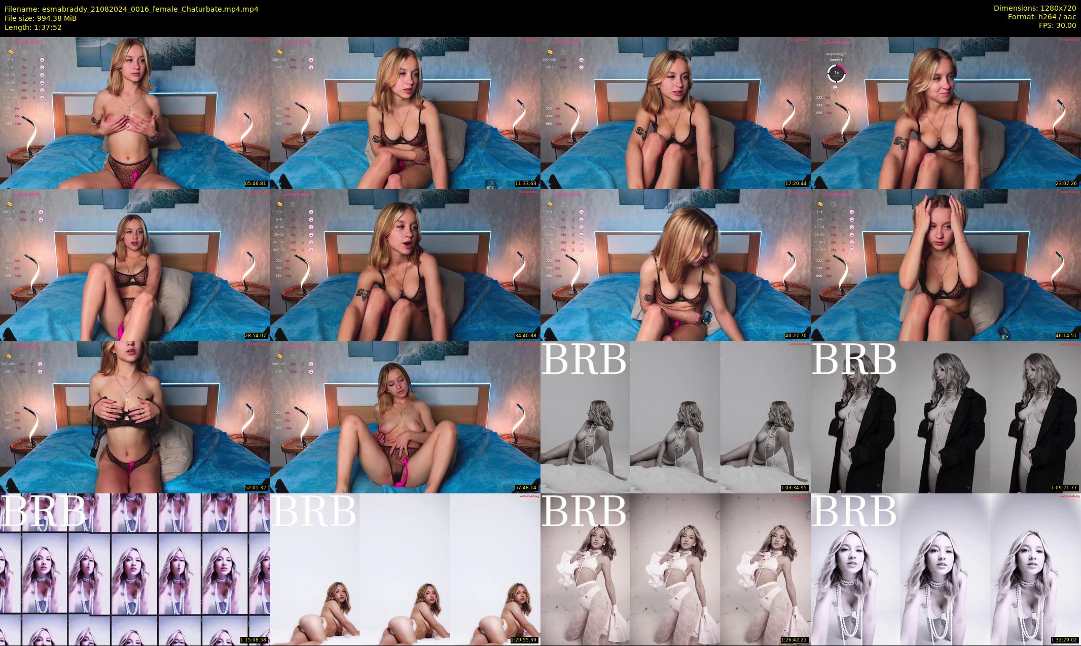 esmabraddy — 98 minute Chaturbate female cam show recording, 720p, Aug 21, 2024