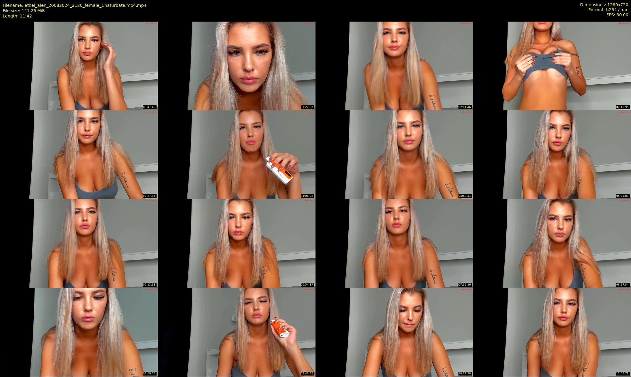ethel_alen — 12 minute Chaturbate female cam show recording, 720p, Aug 20, 2024