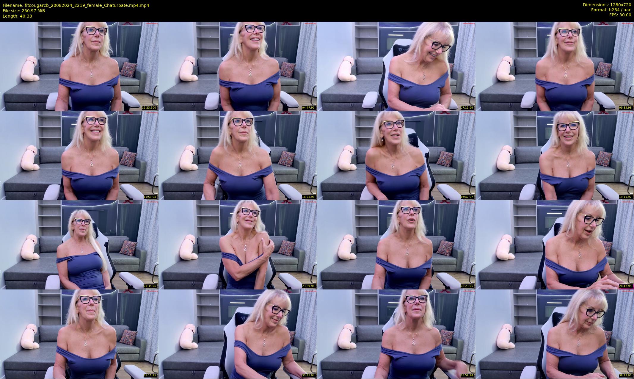fitcougarcb — 41 minute Chaturbate female cam show recording, 720p, Aug 20, 2024