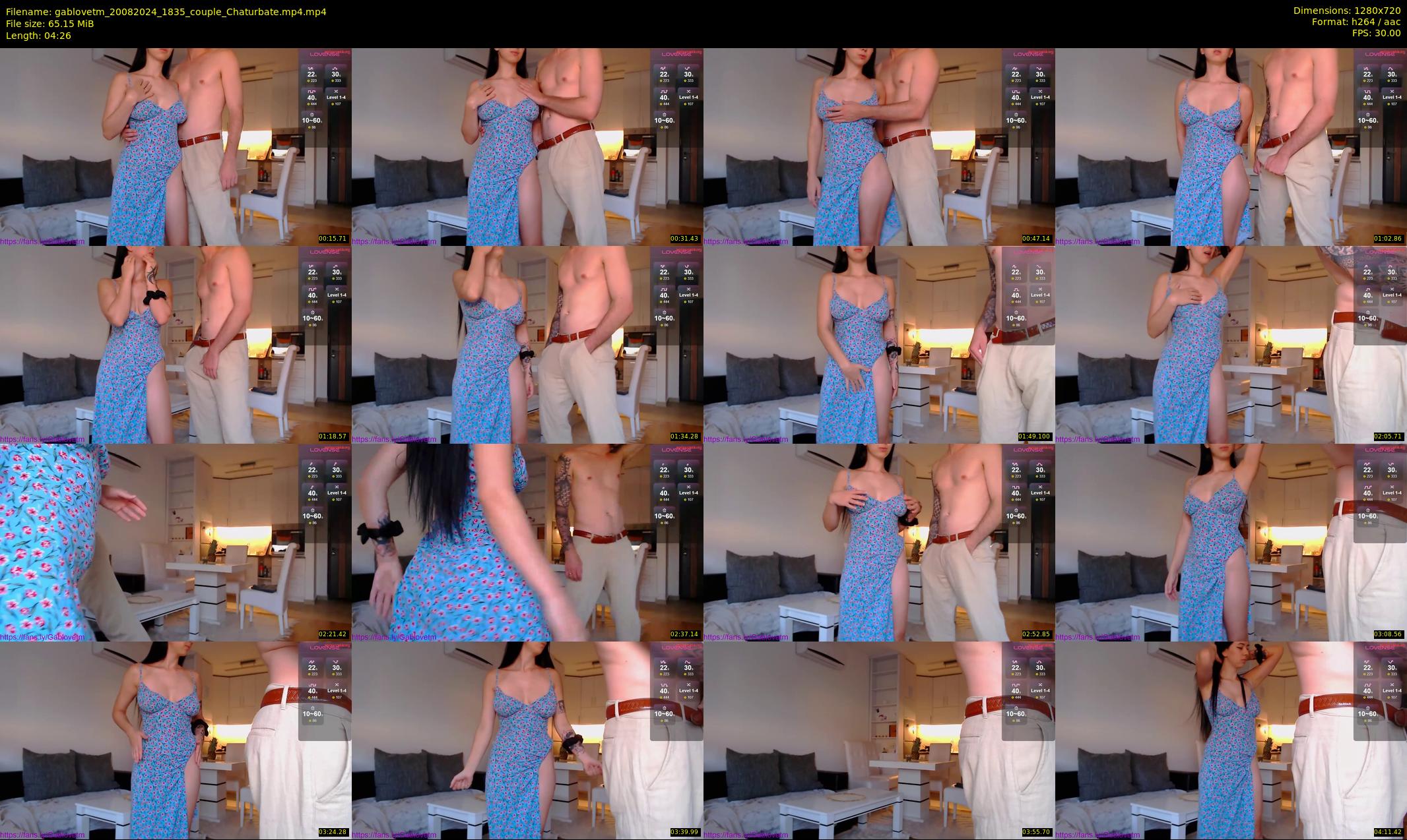 gablovetm — 5 minute Chaturbate couple cam show recording, 720p, Aug 20, 2024