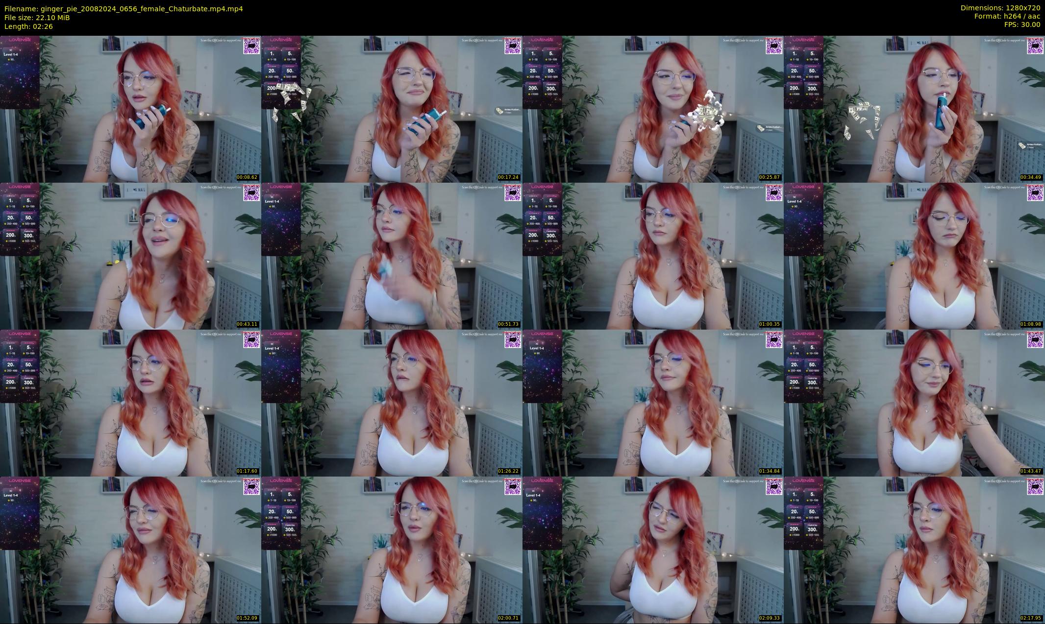 ginger_pie — 3 minute Chaturbate female cam show recording, 720p, Aug 20, 2024