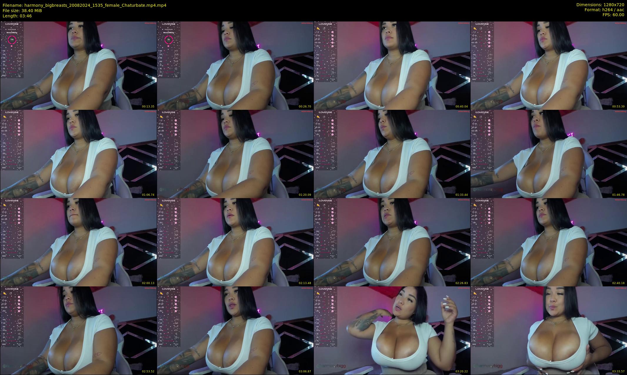 harmony_bigbreasts — 4 minute Chaturbate female cam show recording, 720p, Aug 20, 2024