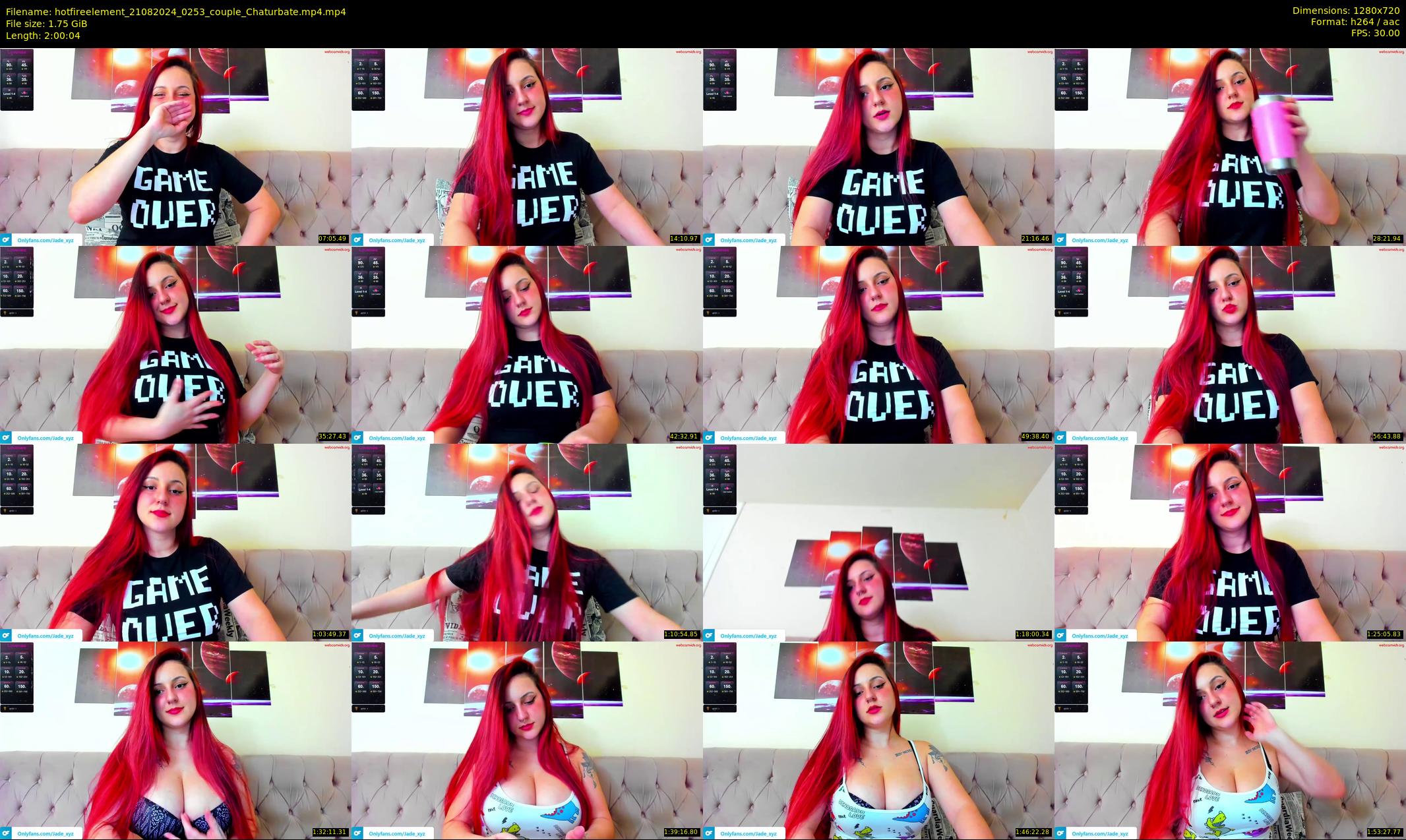 hotfireelement — 121 minute Chaturbate couple cam show recording, 720p, Aug 21, 2024