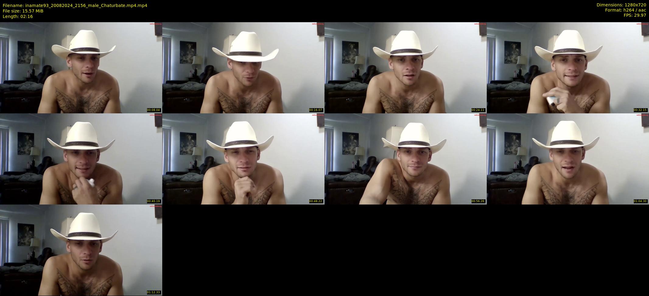 inamate93 — 3 minute Chaturbate male cam show recording, 720p, Aug 20, 2024