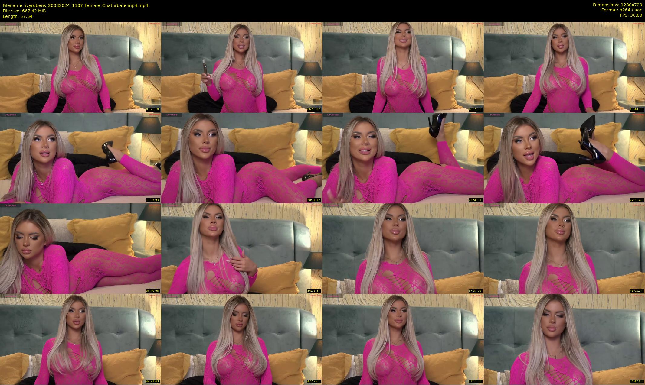 ivyrubens — 58 minute Chaturbate female cam show recording, 720p, Aug 20, 2024