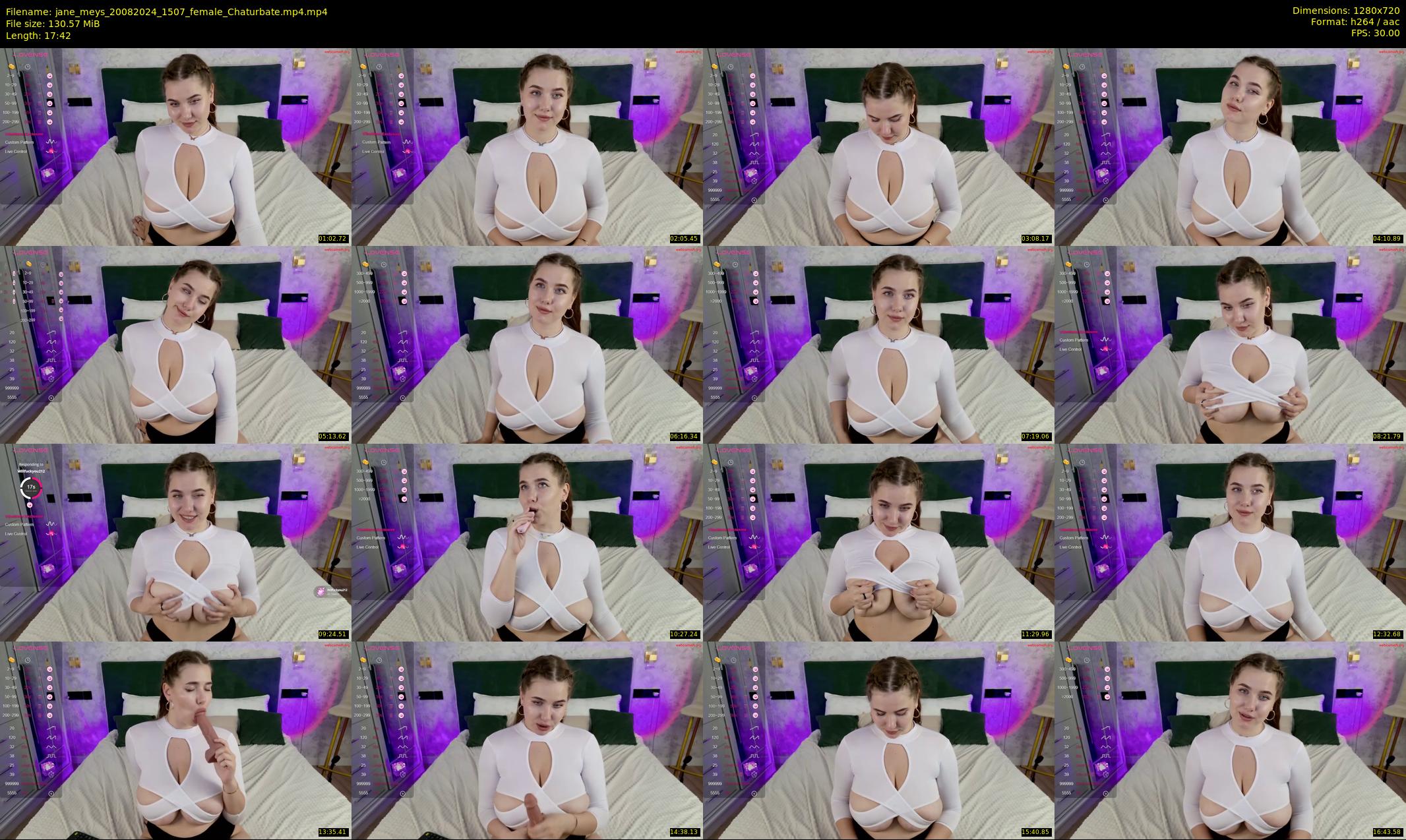 jane_meys — 18 minute Chaturbate female cam show recording, 720p, Aug 20, 2024