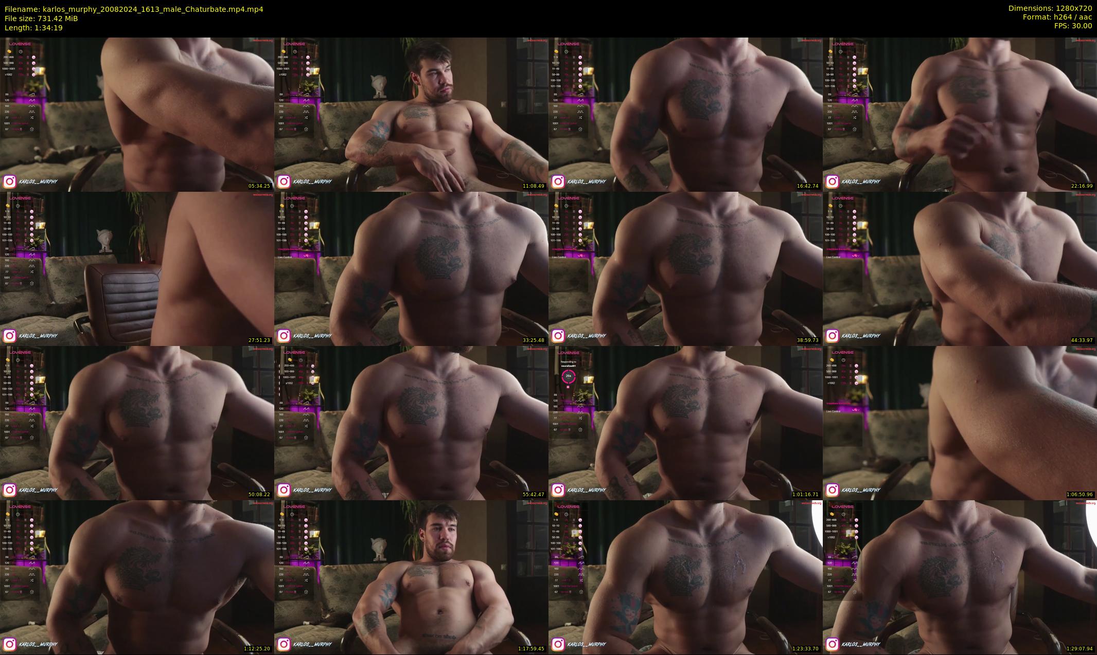 karlos_murphy — 95 minute Chaturbate male cam show recording, 720p, Aug 20, 2024