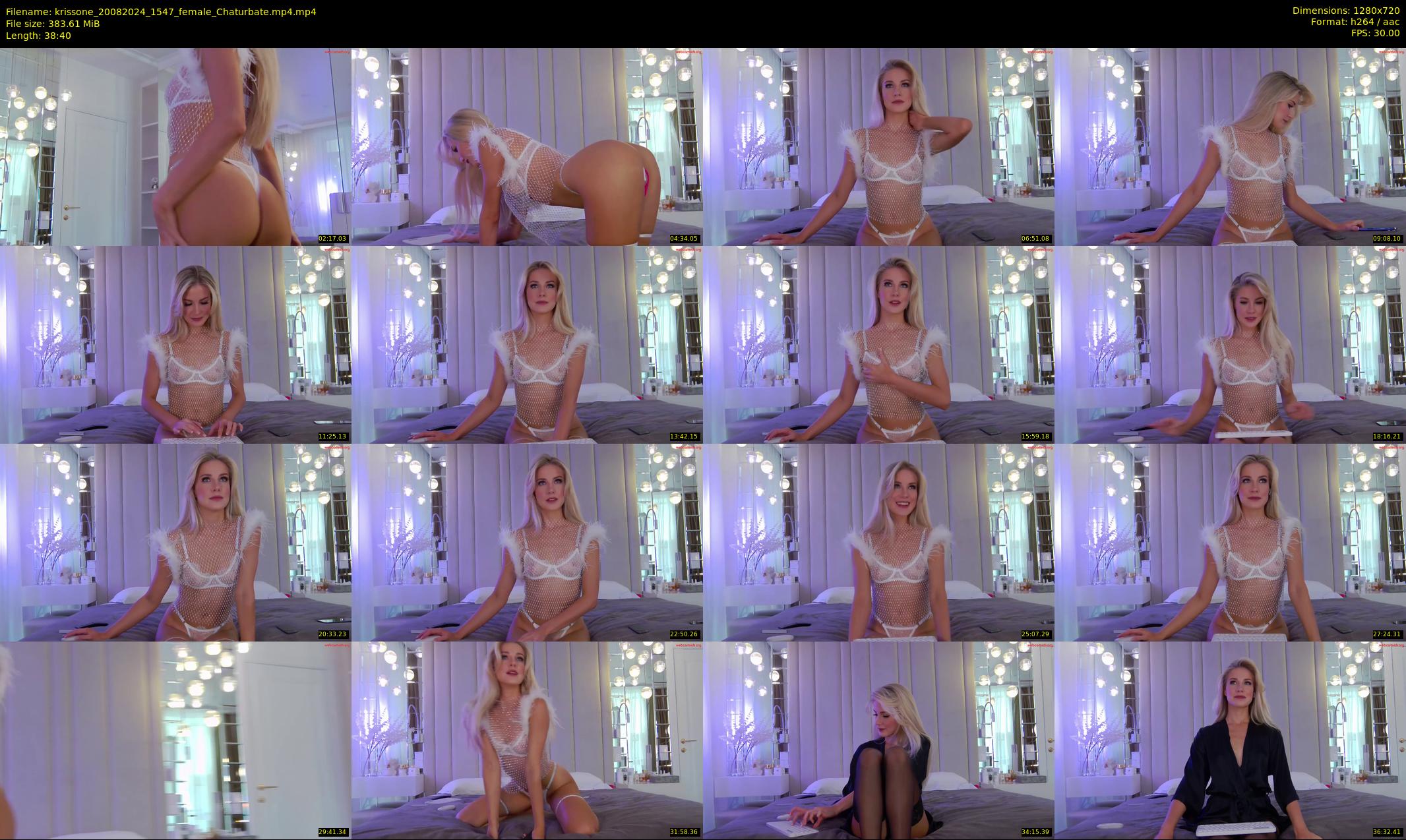 krissone — 39 minute Chaturbate female cam show recording, 720p, Aug 20, 2024