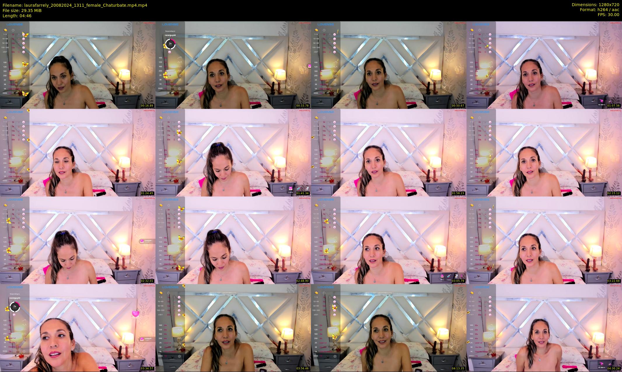 laurafarrely — 5 minute Chaturbate female cam show recording, 720p, Aug 20, 2024
