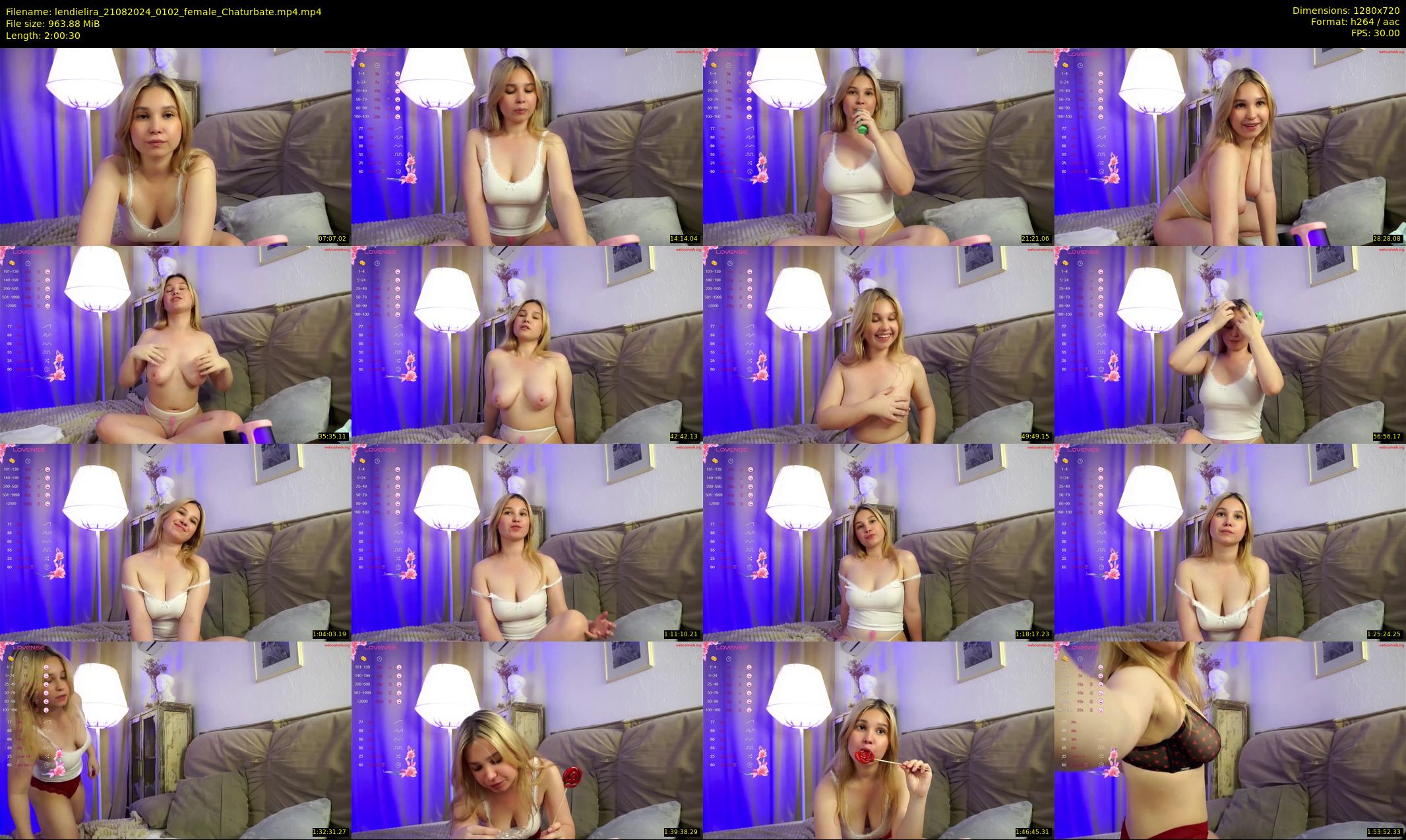 lendielira — 121 minute Chaturbate female cam show recording, 720p, Aug 21, 2024