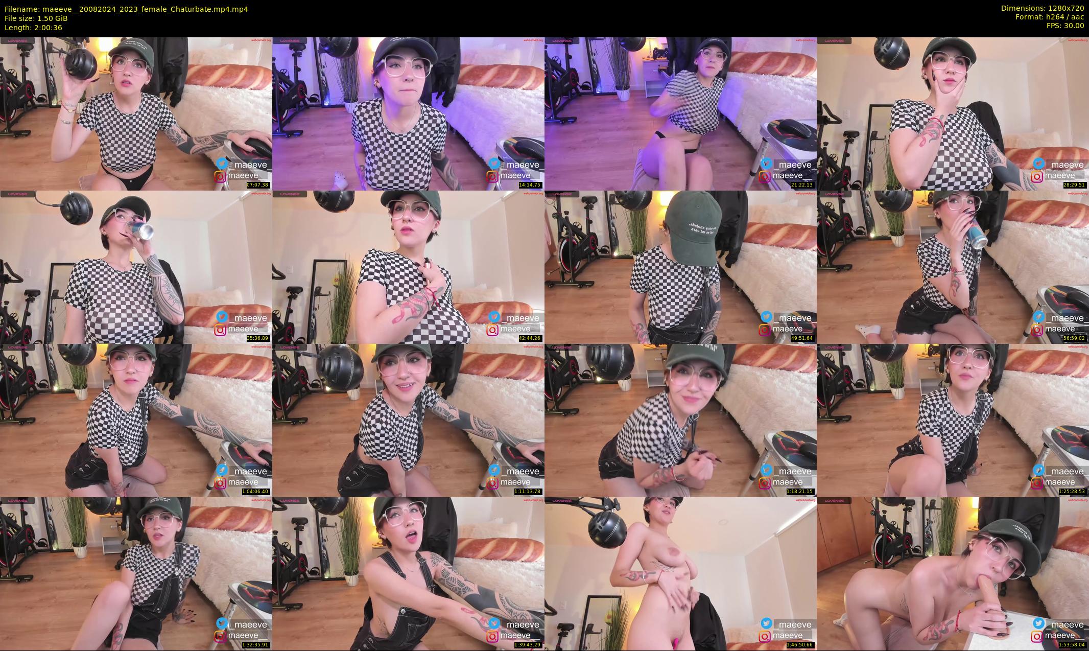 maeeve_ — 121 minute Chaturbate female cam show recording, 720p, Aug 20, 2024