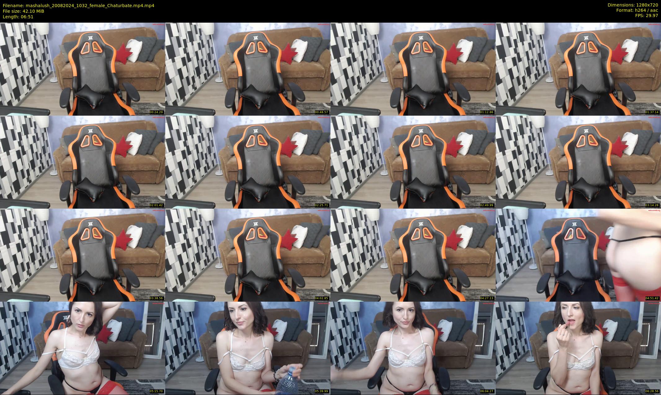 mashalush — 7 minute Chaturbate female cam show recording, 720p, Aug 20, 2024