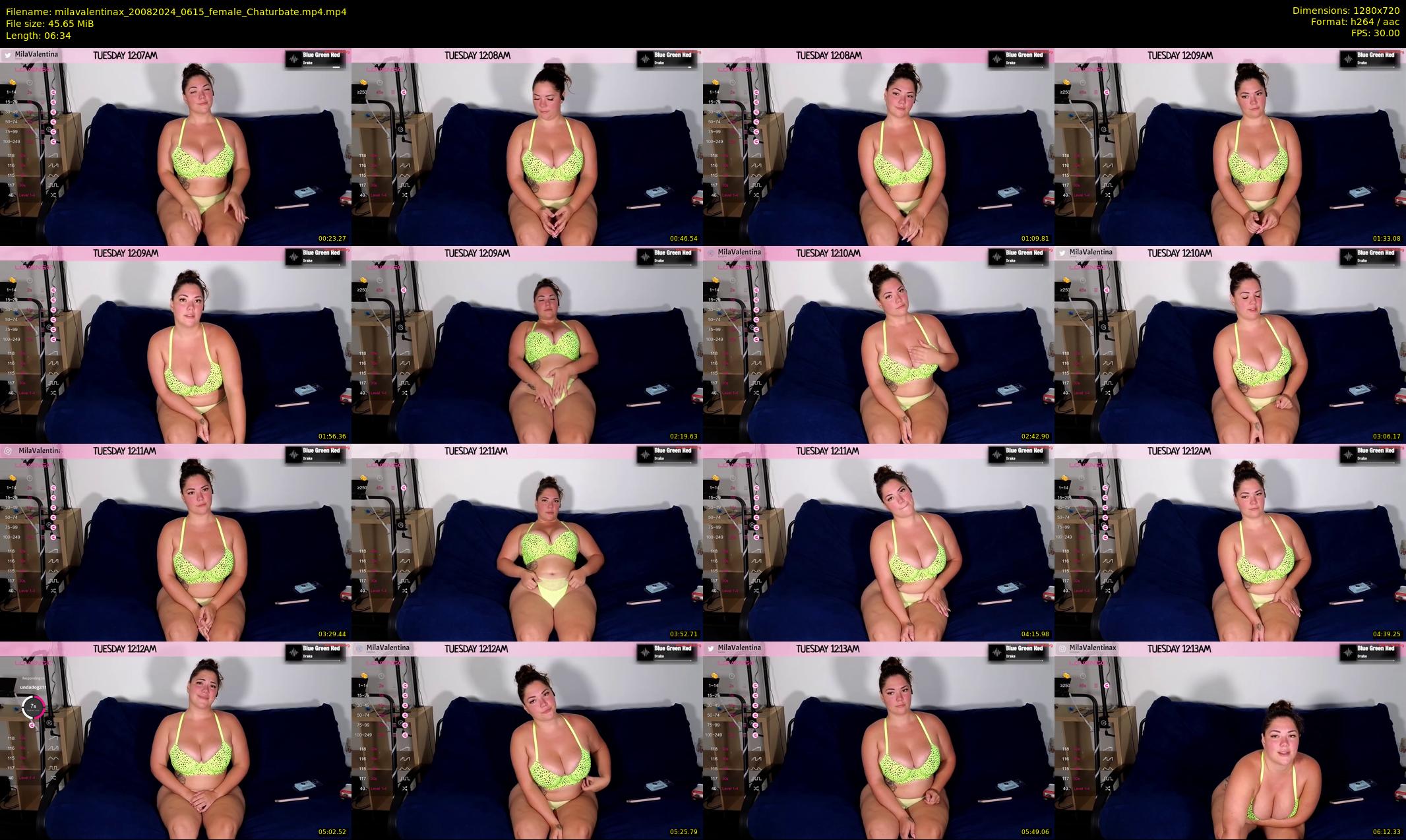milavalentinax — 7 minute Chaturbate female cam show recording, 720p, Aug 20, 2024