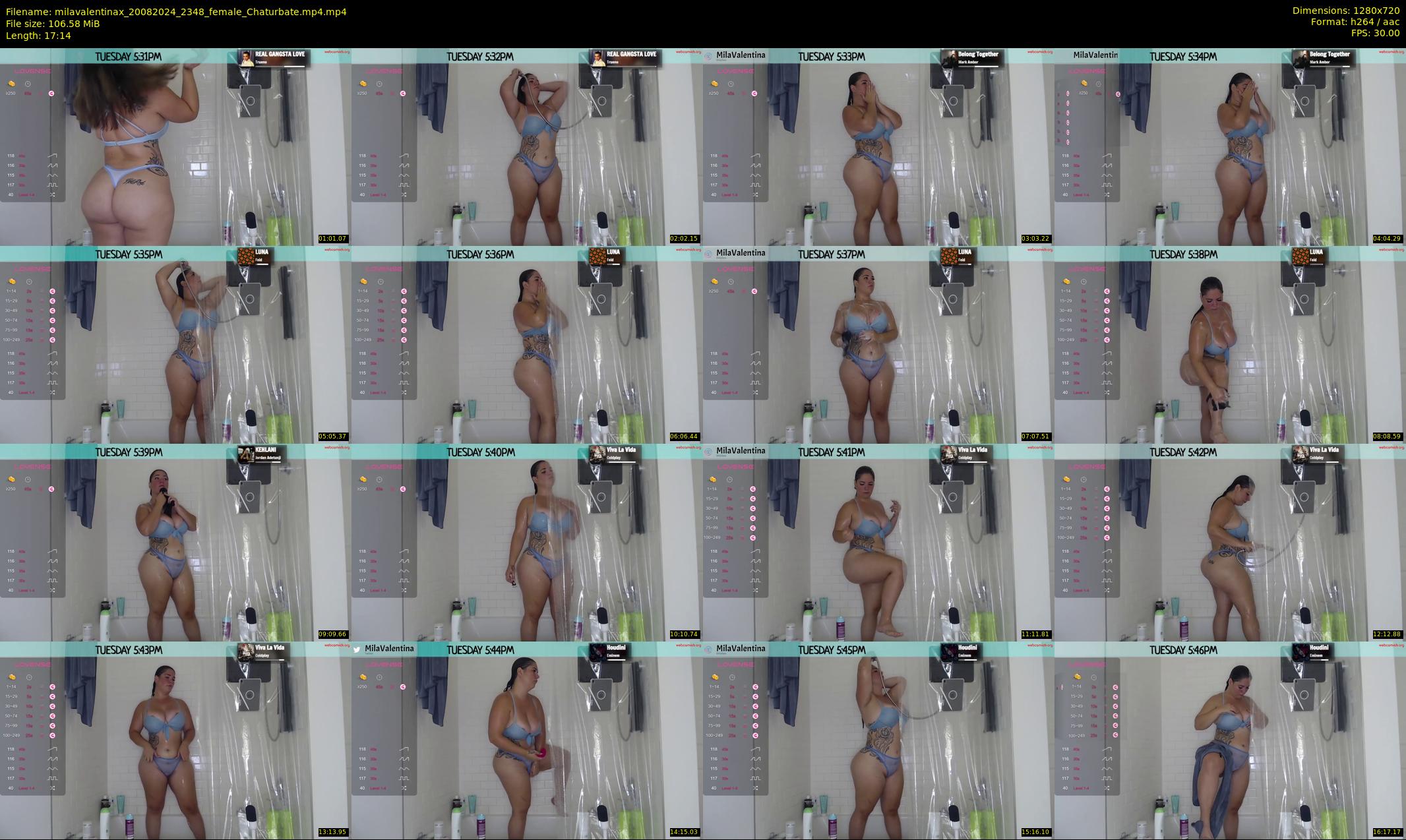milavalentinax — 18 minute Chaturbate female cam show recording, 720p, Aug 20, 2024