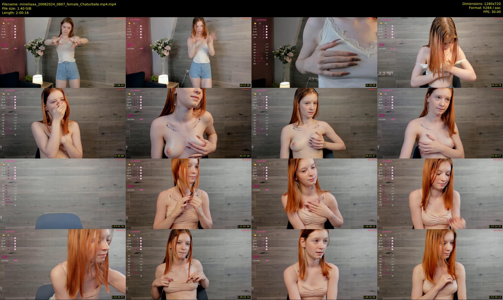 mineliaaa — 121 minute Chaturbate female cam show recording, 720p, Aug 20, 2024