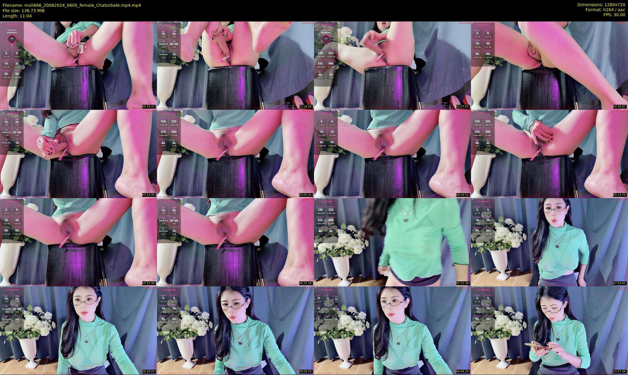 moli666 — 12 minute Chaturbate female cam show recording, 720p, Aug 20, 2024