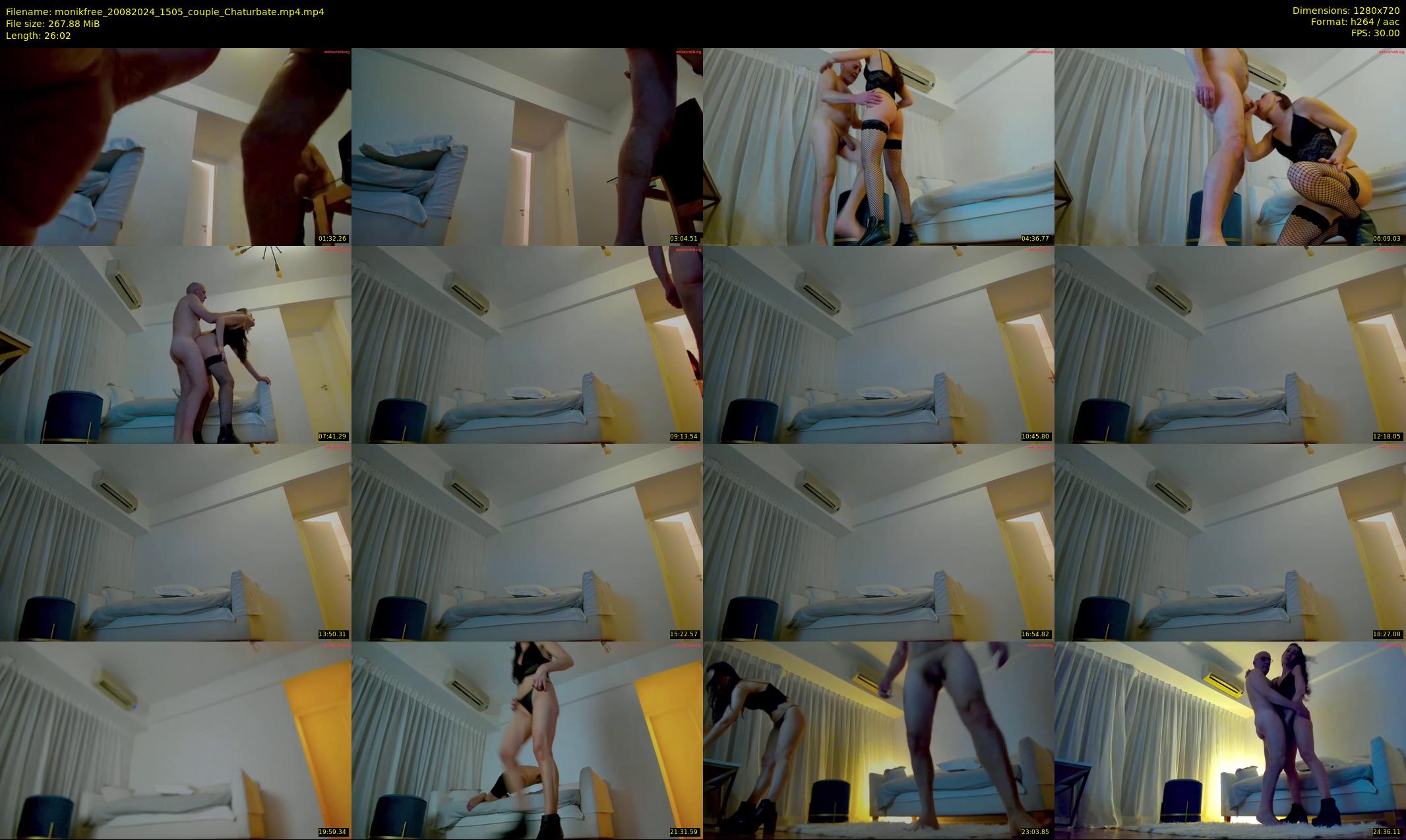 monikfree — 27 minute Chaturbate couple cam show recording, 720p, Aug 20, 2024