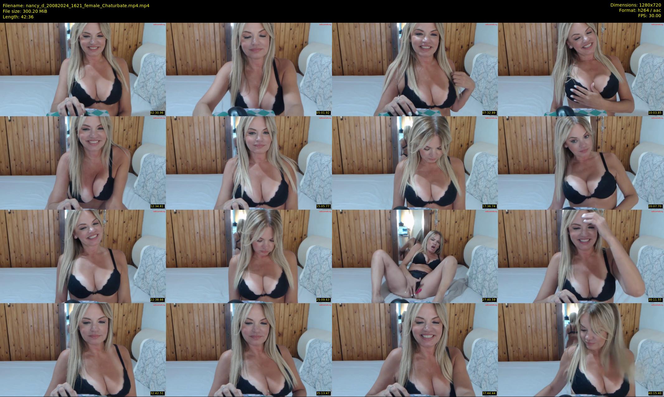 nancy_d — 43 minute Chaturbate female cam show recording, 720p, Aug 20, 2024