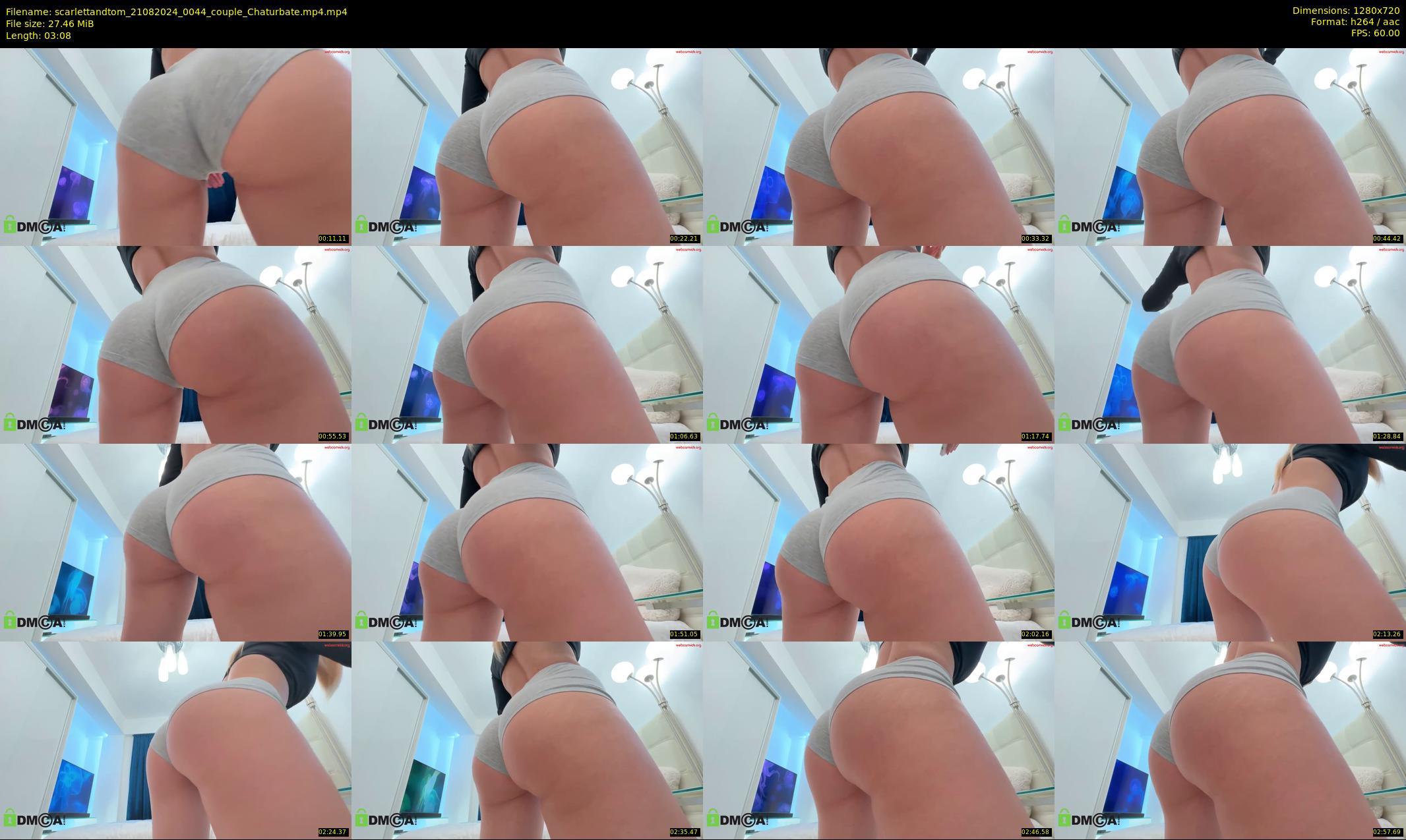 scarlettandtom — 4 minute Chaturbate couple cam show recording, 720p, Aug 21, 2024