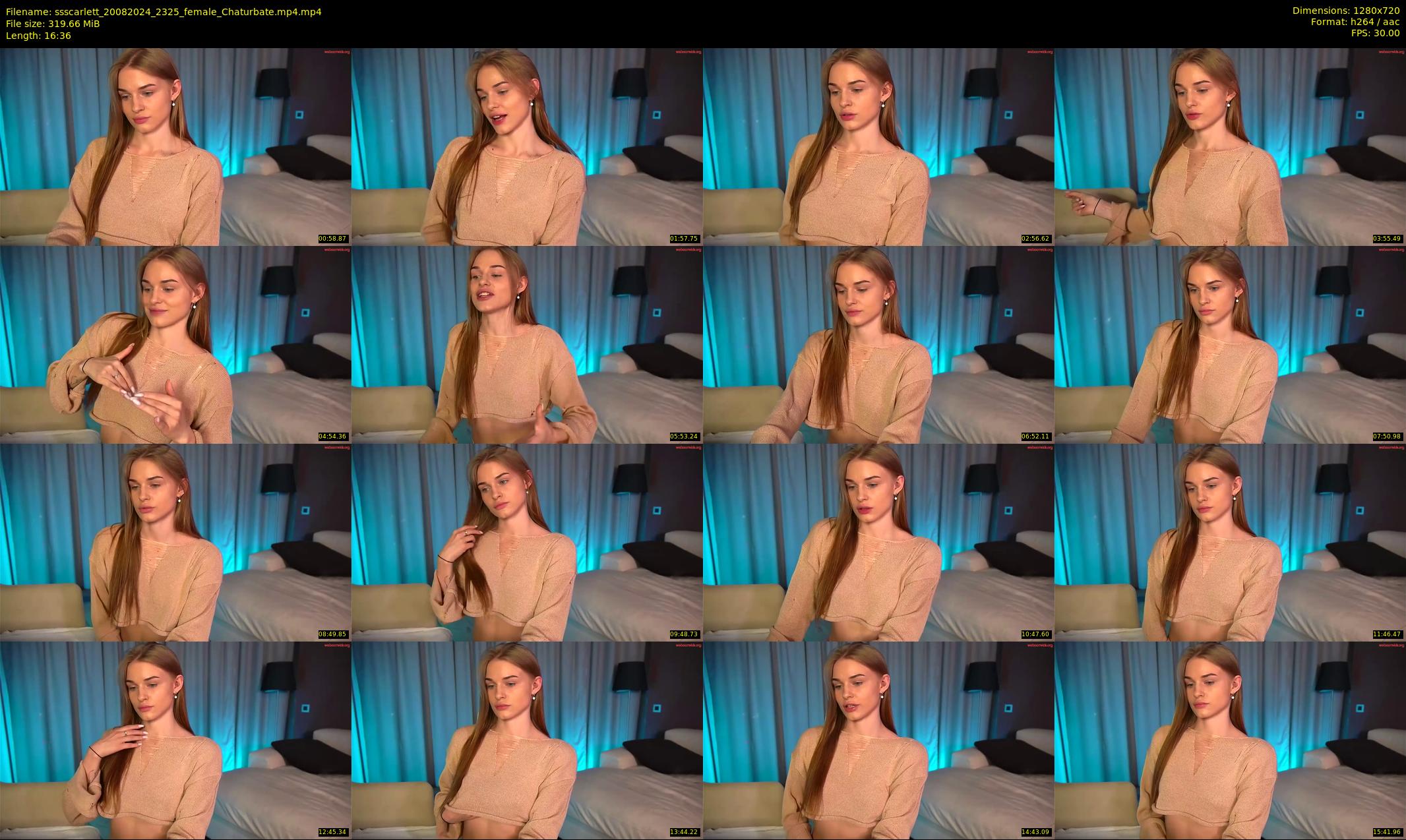 ssscarlett — 17 minute Chaturbate female cam show recording, 720p, Aug 20, 2024