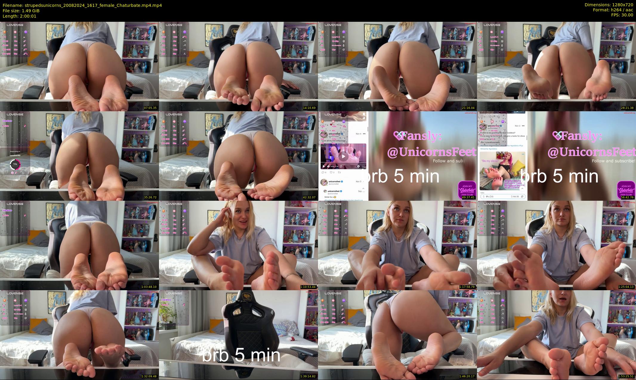 strupedsunicorns — 121 minute Chaturbate couple cam show recording, 720p, Aug 20, 2024