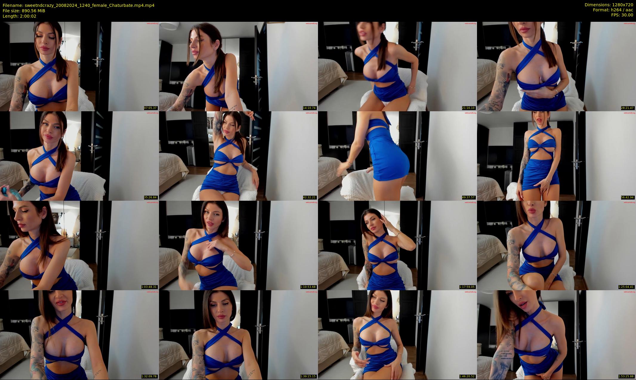 sweetndcrazy — 121 minute Chaturbate female cam show recording, 720p, Aug 20, 2024