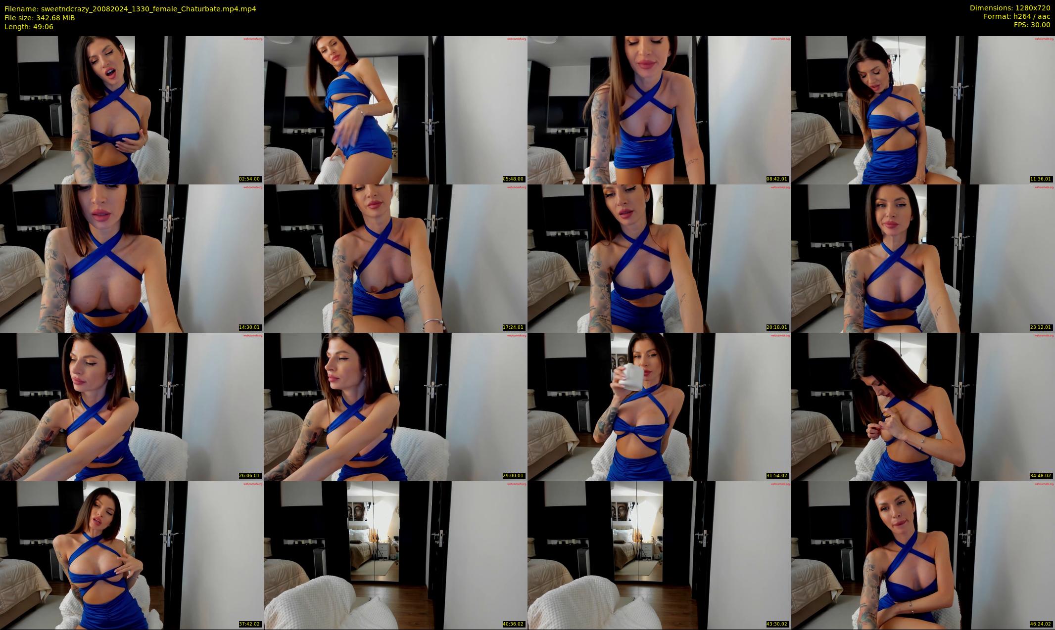 sweetndcrazy — 50 minute Chaturbate female cam show recording, 720p, Aug 20, 2024
