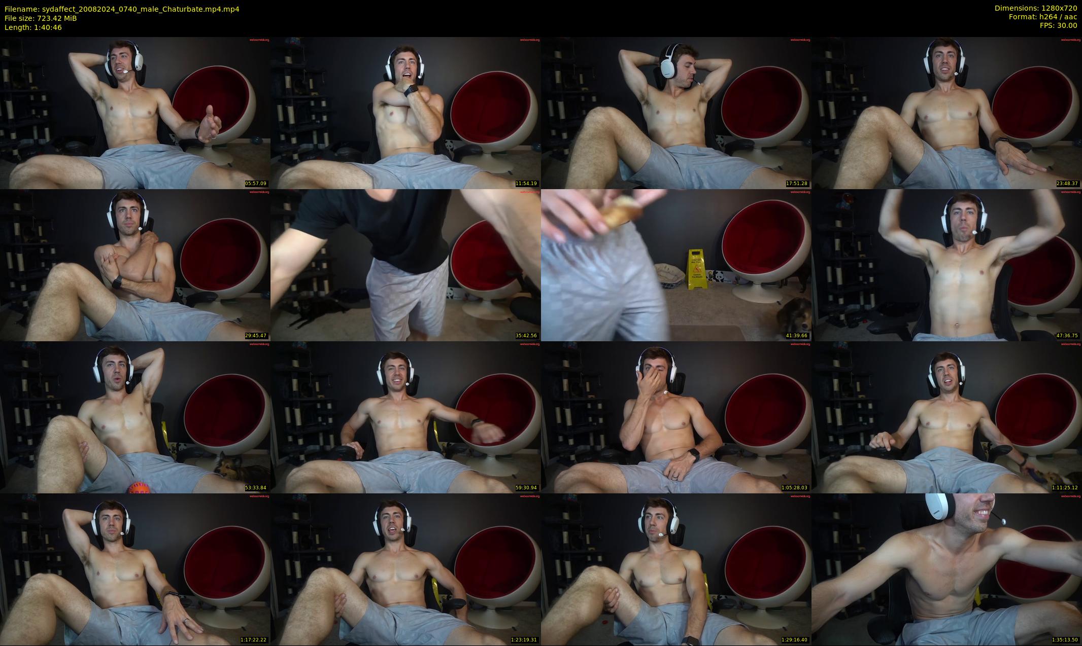 sydaffect — 101 minute Chaturbate male cam show recording, 720p, Aug 20, 2024