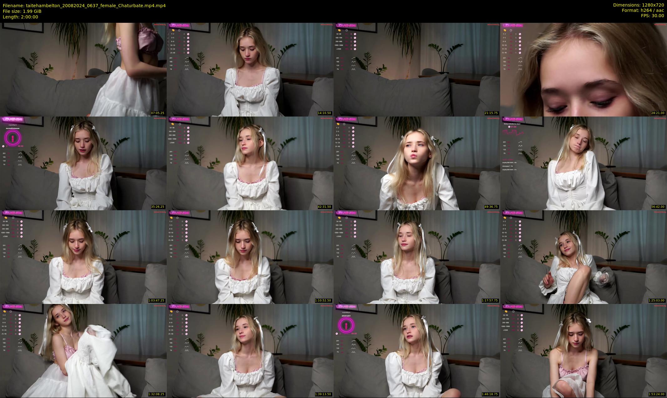 taitehambelton — 120 minute Chaturbate female cam show recording, 720p, Aug 20, 2024