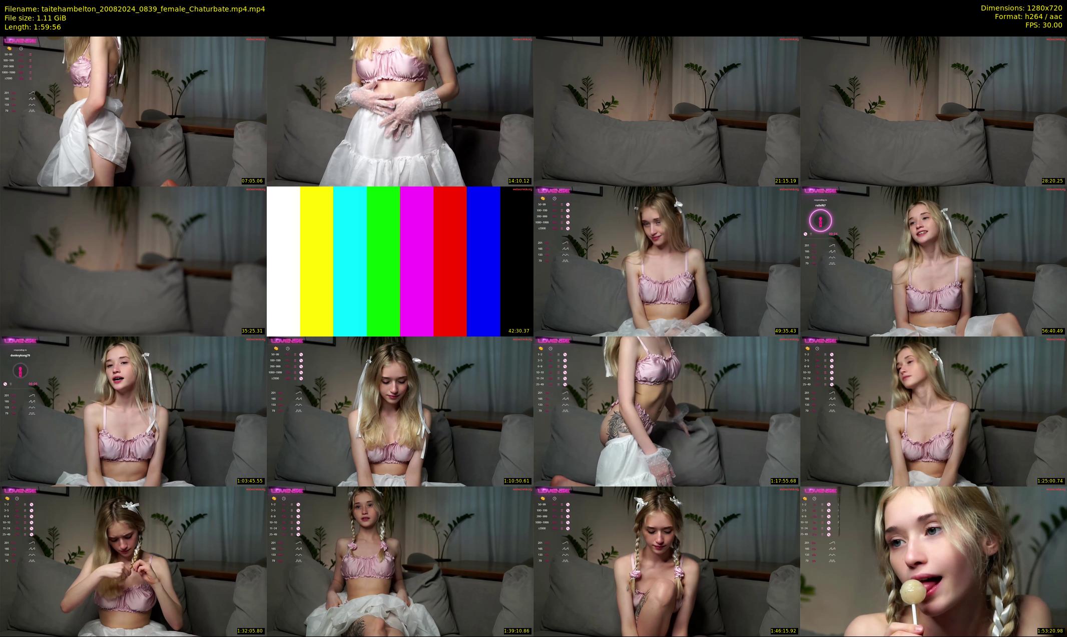 taitehambelton — 120 minute Chaturbate female cam show recording, 720p, Aug 20, 2024