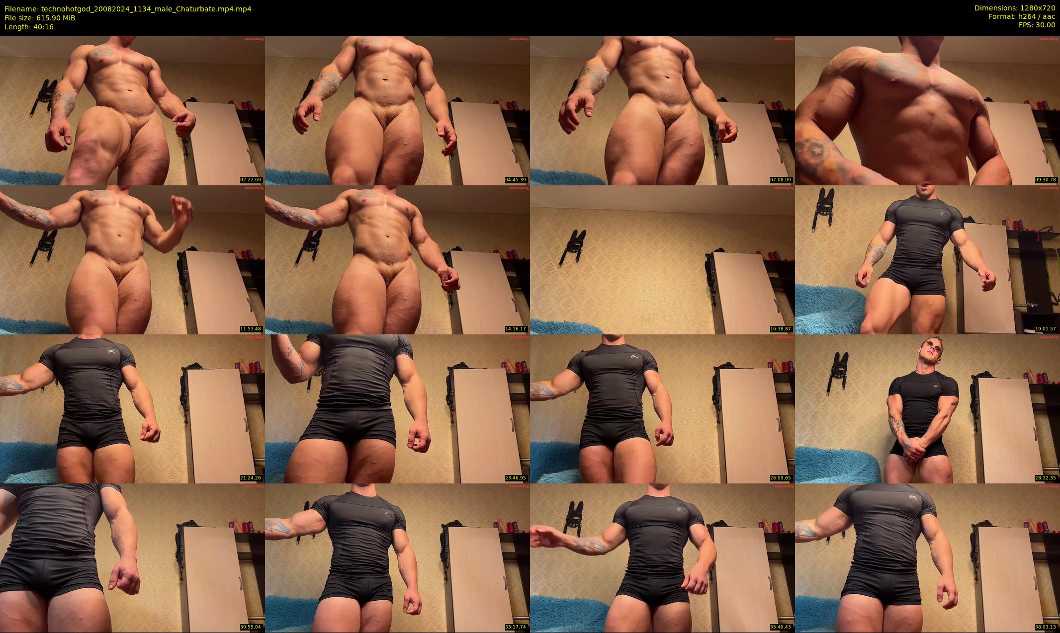 technohotgod — 41 minute Chaturbate male cam show recording, 720p, Aug 20, 2024