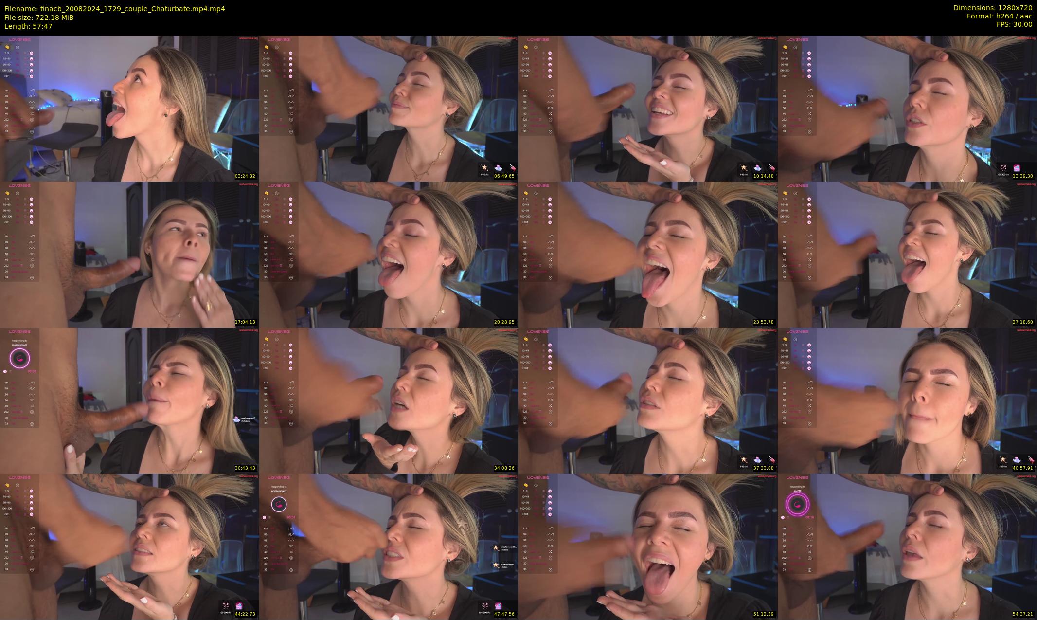 tinacb — 58 minute Chaturbate female cam show recording, 720p, Aug 20, 2024