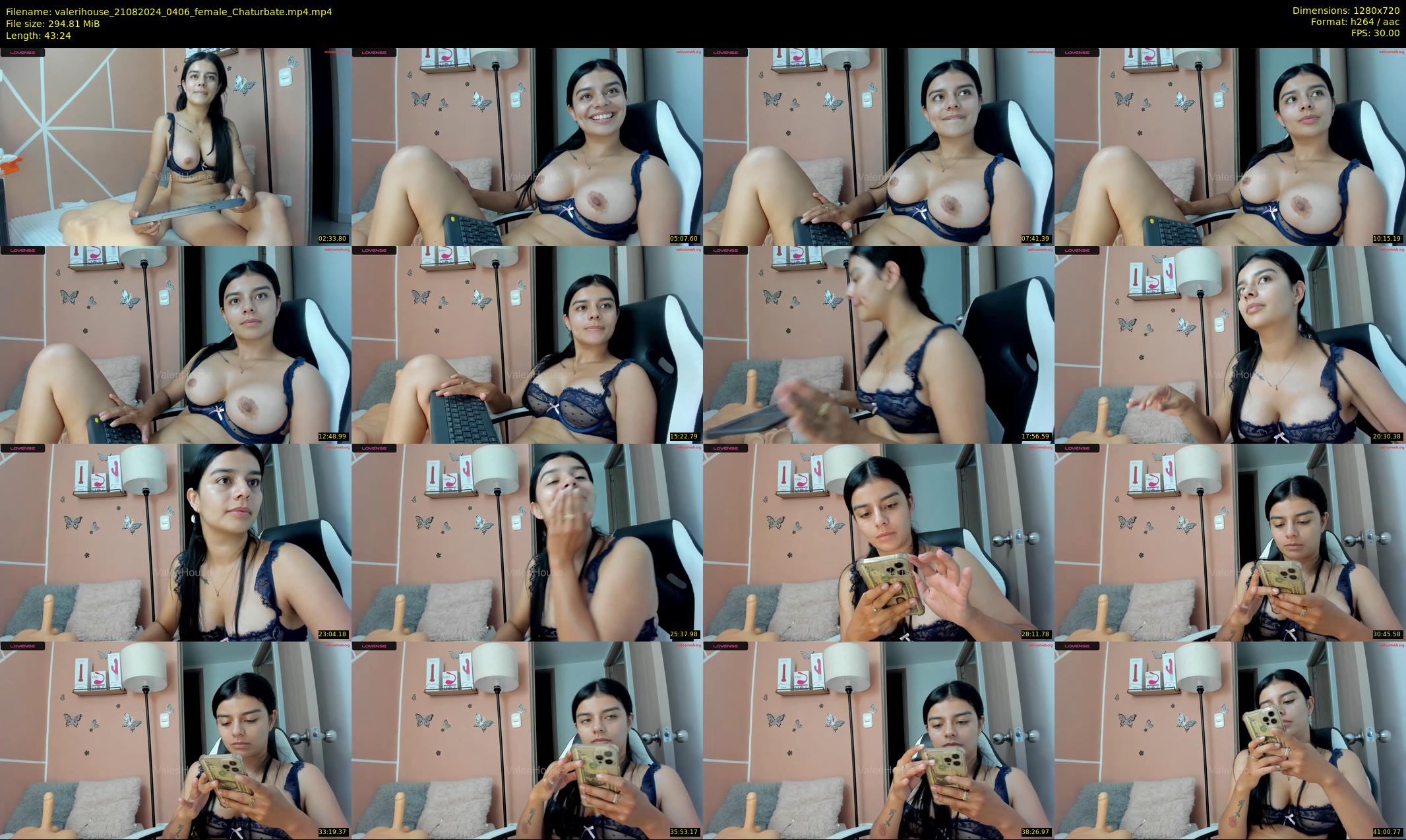 valerihouse — 44 minute Chaturbate female cam show recording, 720p, Aug 21, 2024