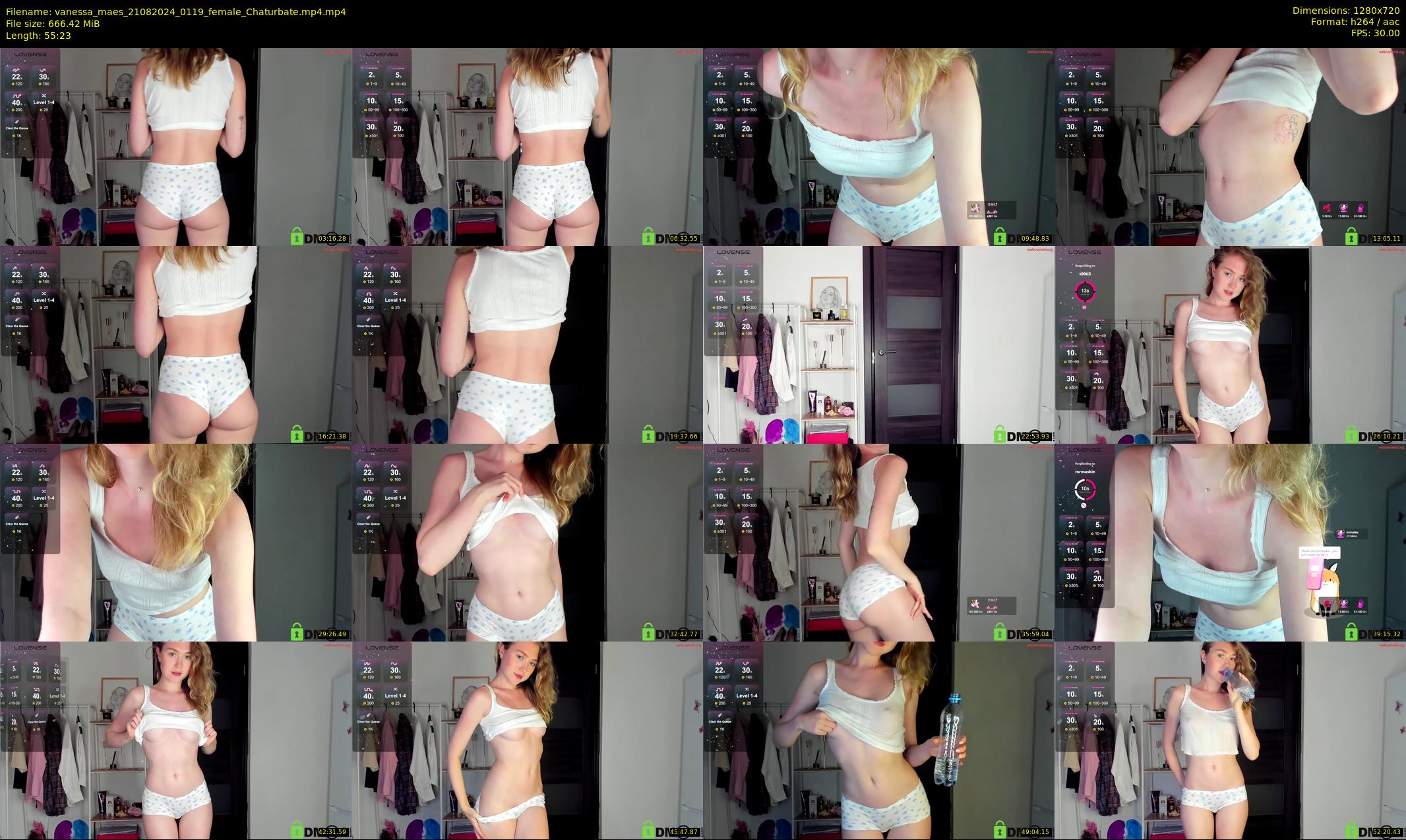 vanessa_maes — 56 minute Chaturbate female cam show recording, 720p, Aug 21, 2024