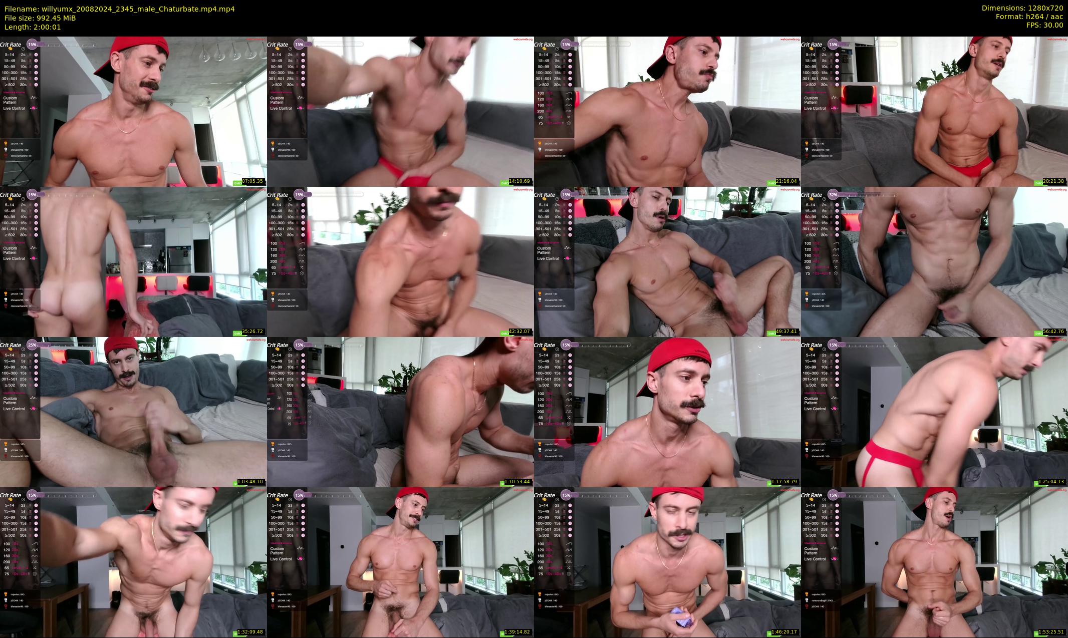 willyumx — 121 minute Chaturbate male cam show recording, 720p, Aug 20, 2024