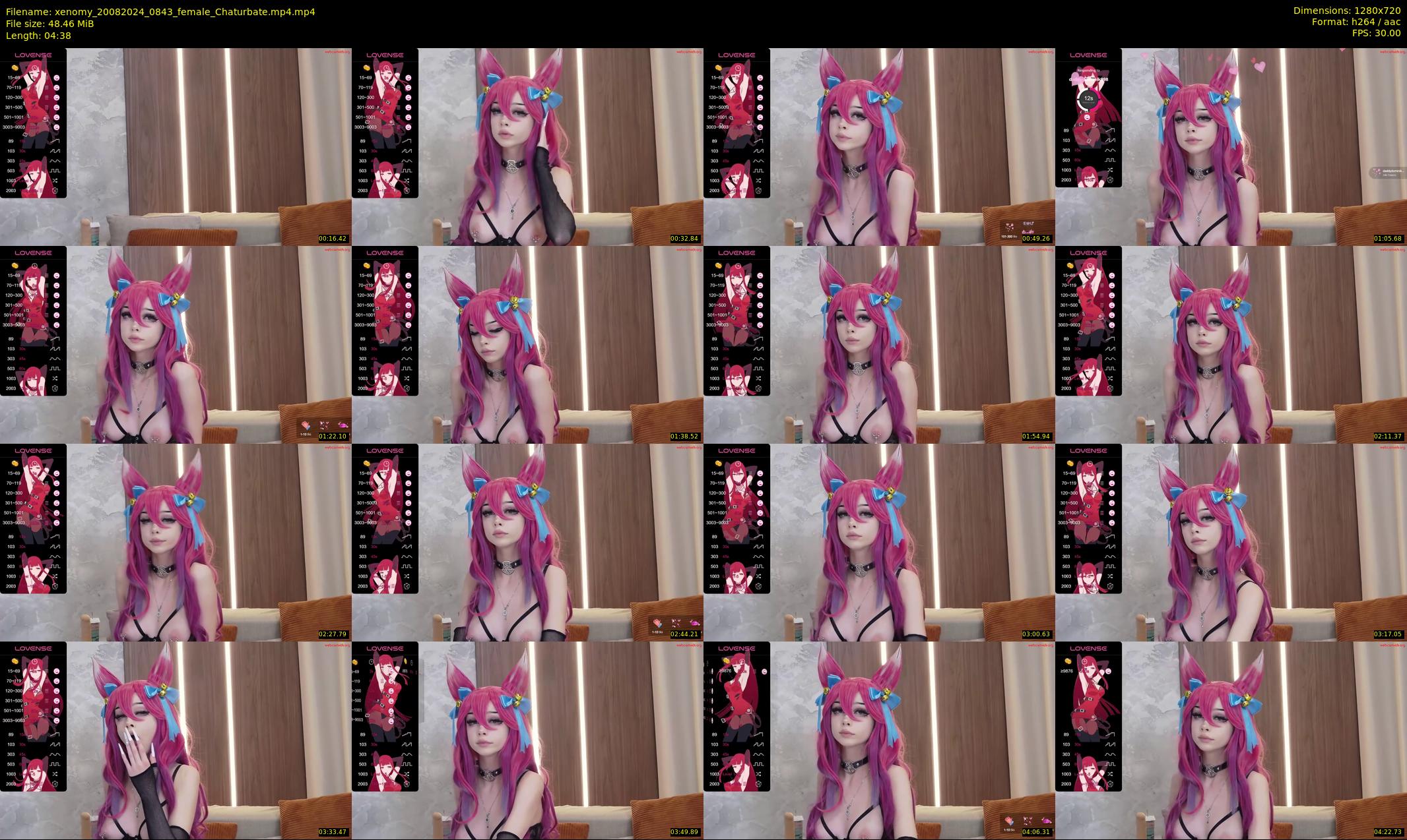 xenomy — 5 minute Chaturbate female cam show recording, 720p, Aug 20, 2024