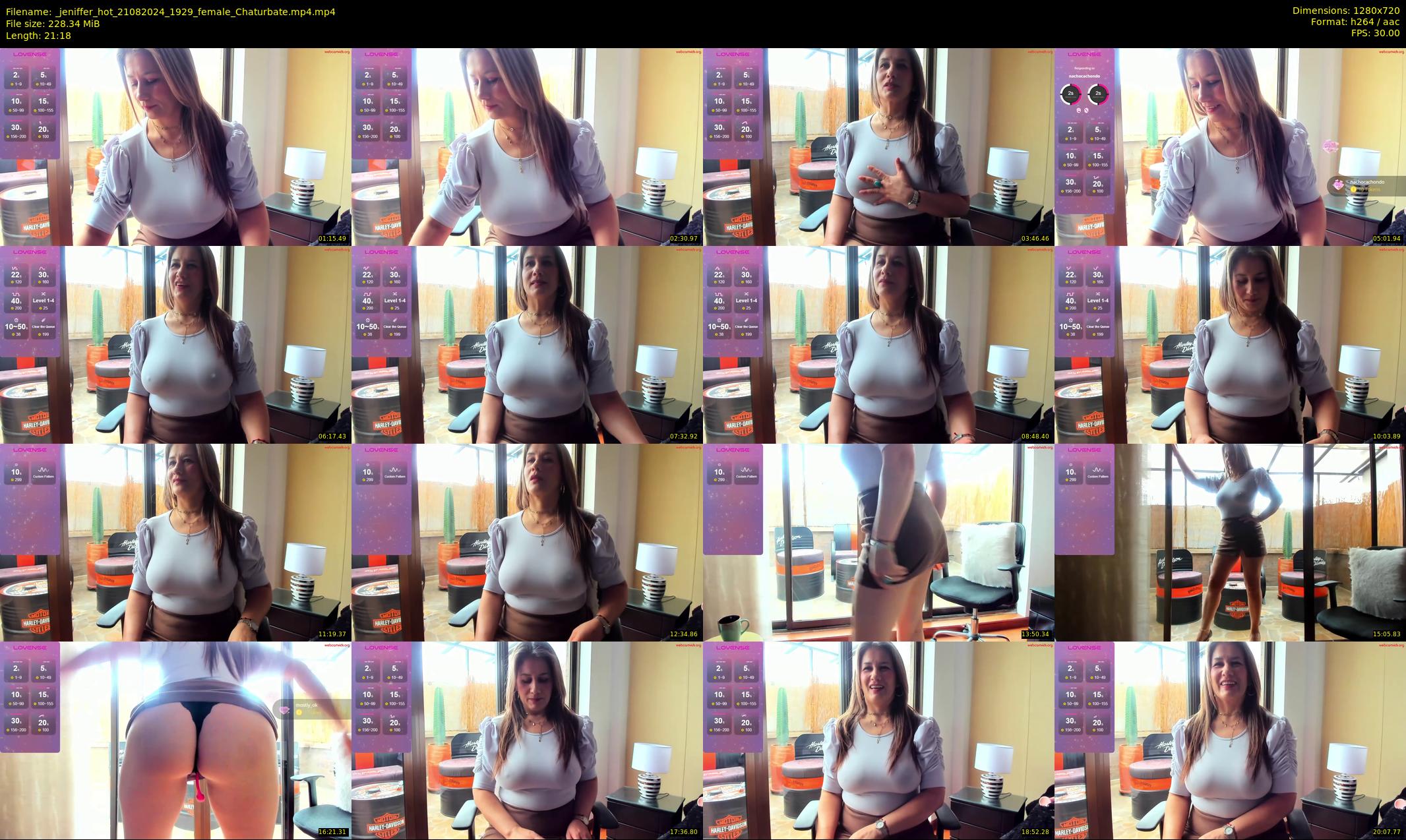 _jeniffer_hot — 22 minute Chaturbate female cam show recording, 720p, Aug 21, 2024