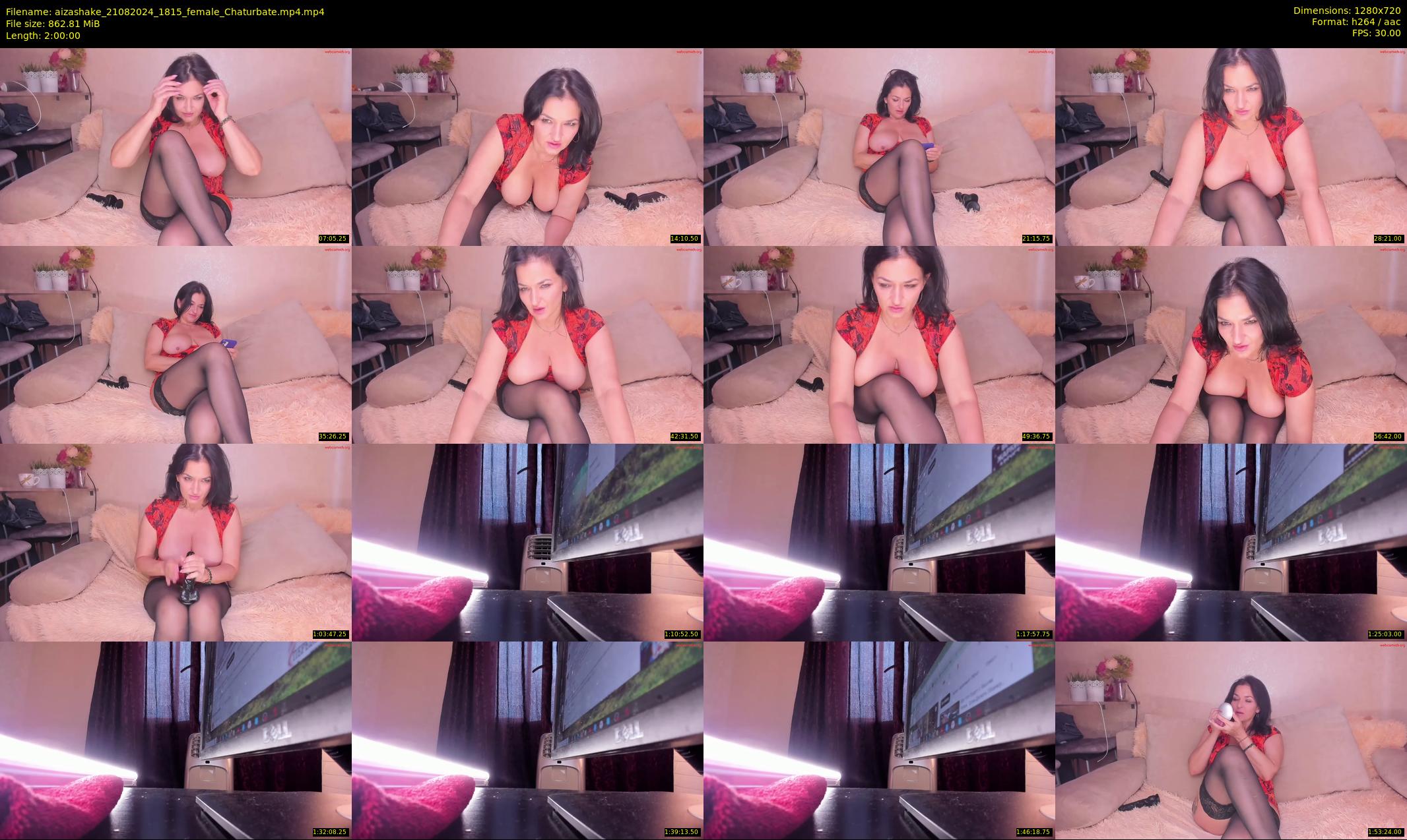 aizashake — 120 minute Chaturbate female cam show recording, 720p, Aug 21, 2024