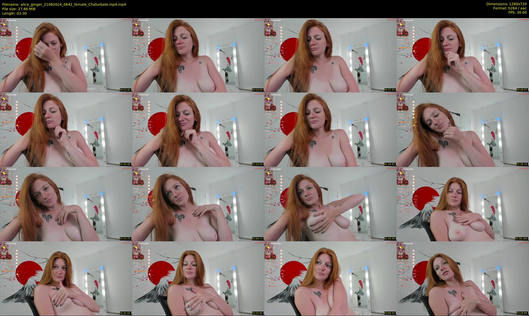 alice_ginger — 4 minute Chaturbate female cam show recording, 720p, Aug 21, 2024