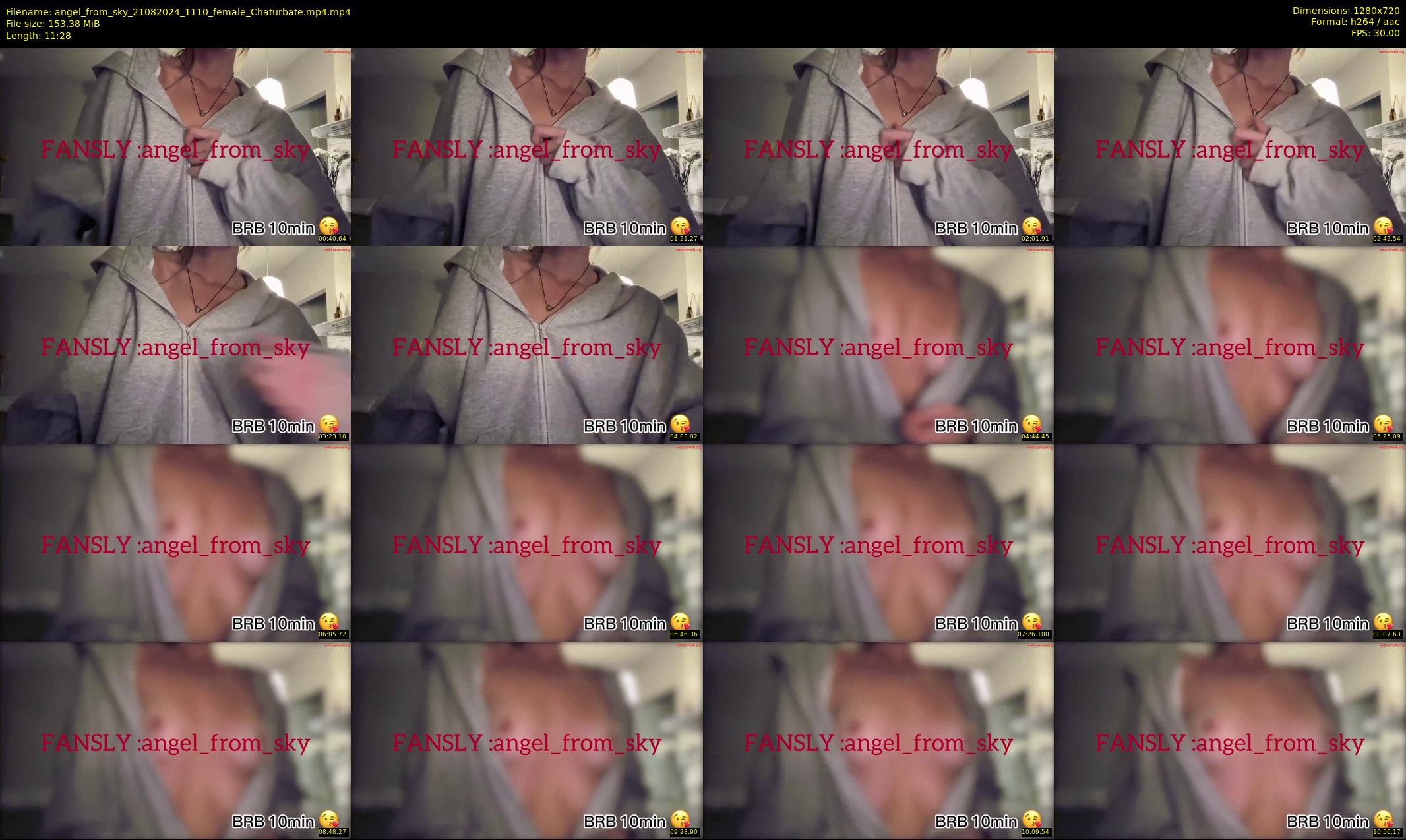 angel_from_sky — 12 minute Chaturbate female cam show recording, 720p, Aug 21, 2024