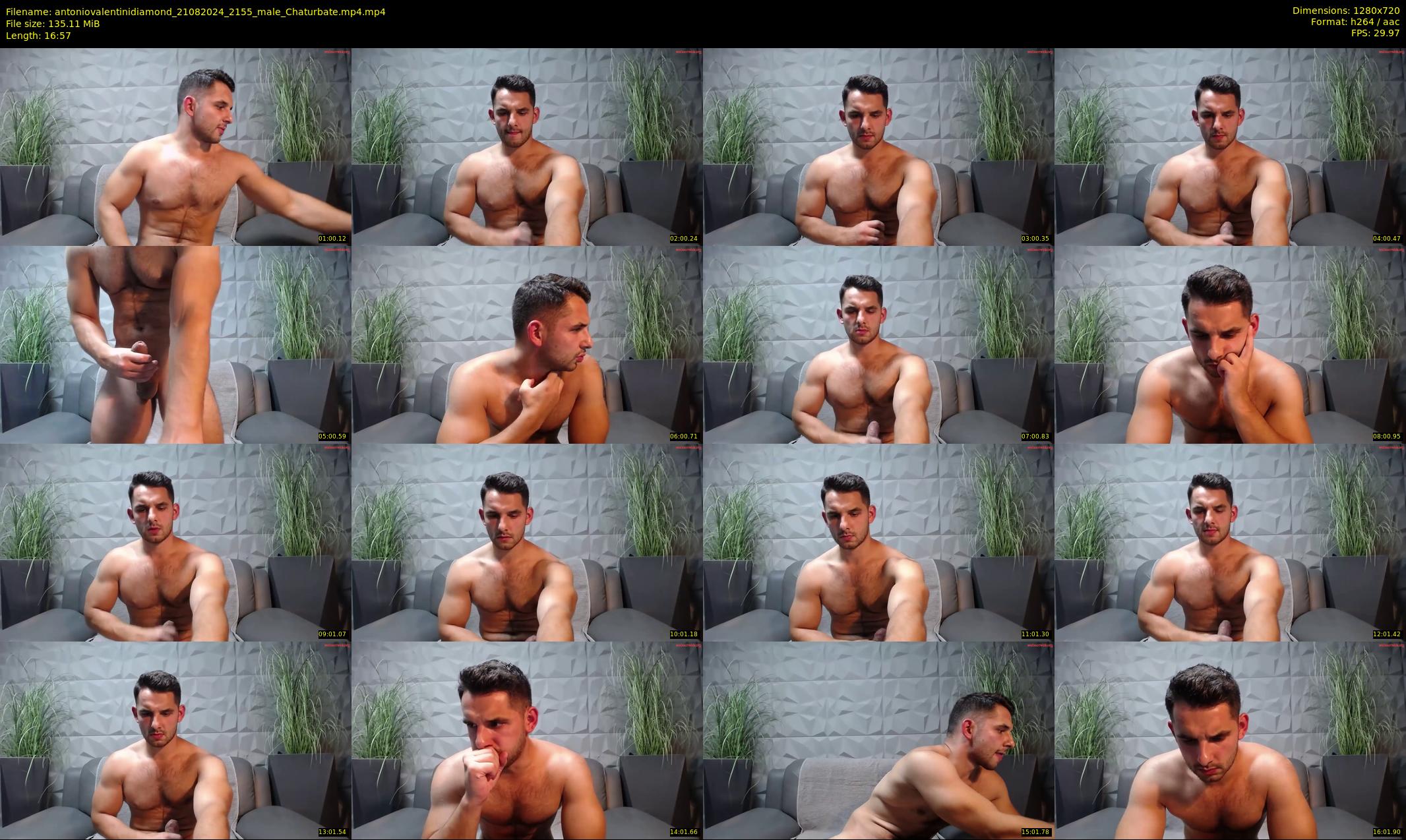 antoniovalentinidiamond — 17 minute Chaturbate male cam show recording, 720p, Aug 21, 2024