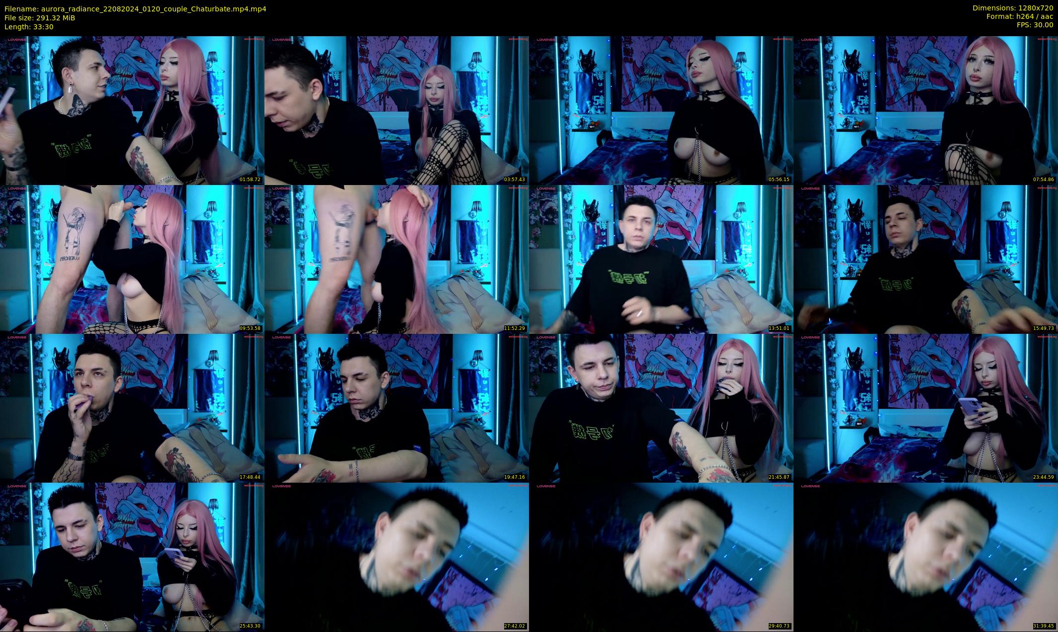aurora_radiance — 34 minute Chaturbate couple cam show recording, 720p, Aug 22, 2024