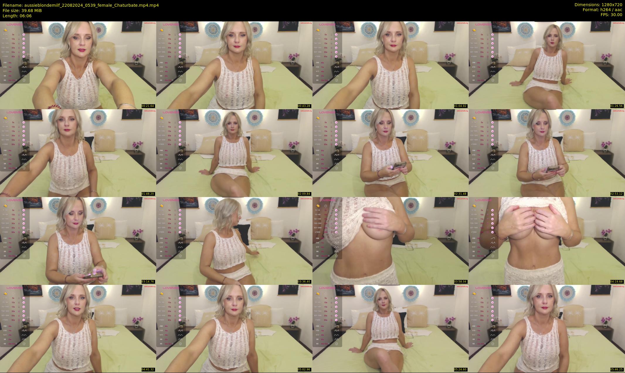 aussieblondemilf — 7 minute Chaturbate female cam show recording, 720p, Aug 22, 2024