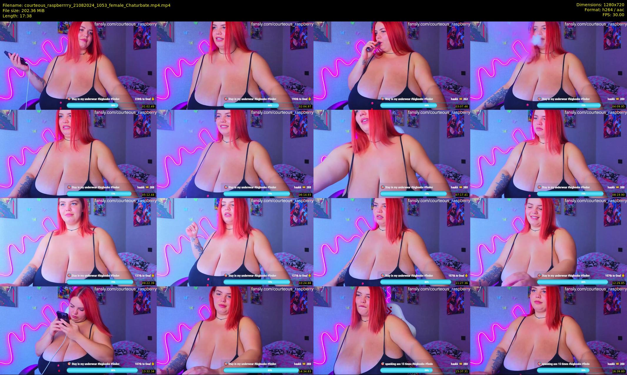 courteous_raspberrrry — 18 minute Chaturbate female cam show recording, 720p, Aug 21, 2024