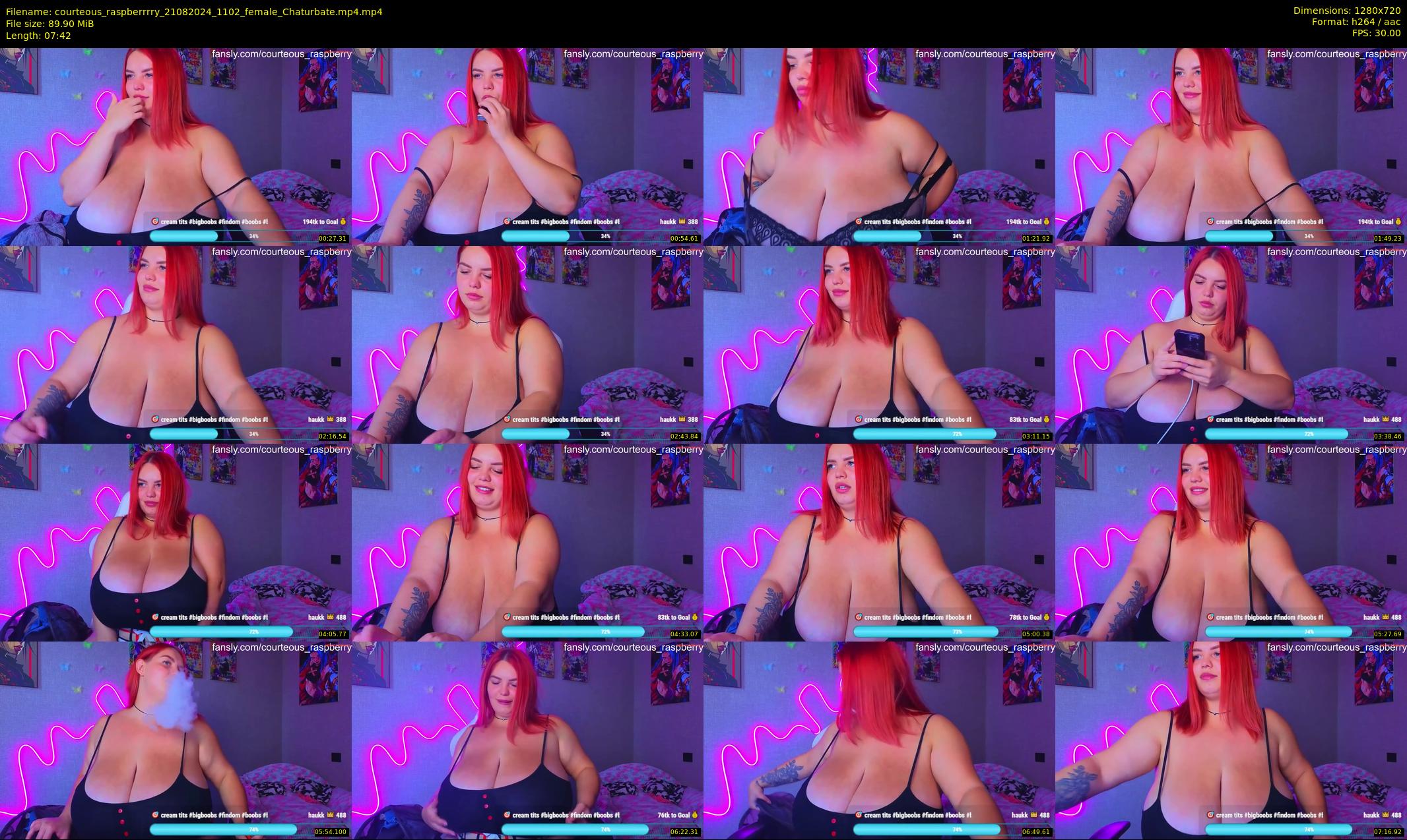courteous_raspberrrry — 8 minute Chaturbate female cam show recording, 720p, Aug 21, 2024