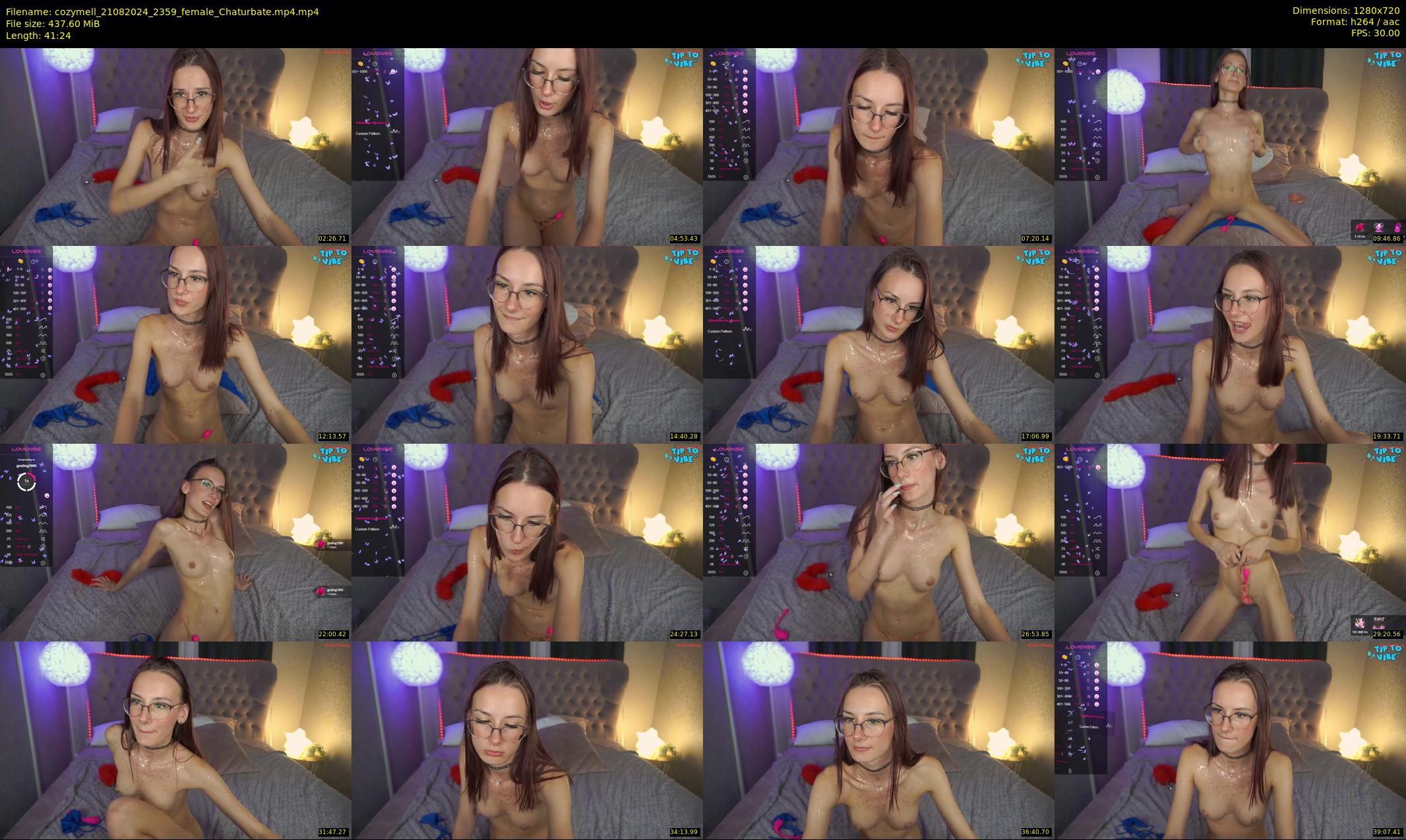 cozymell — 42 minute Chaturbate female cam show recording, 720p, Aug 21, 2024