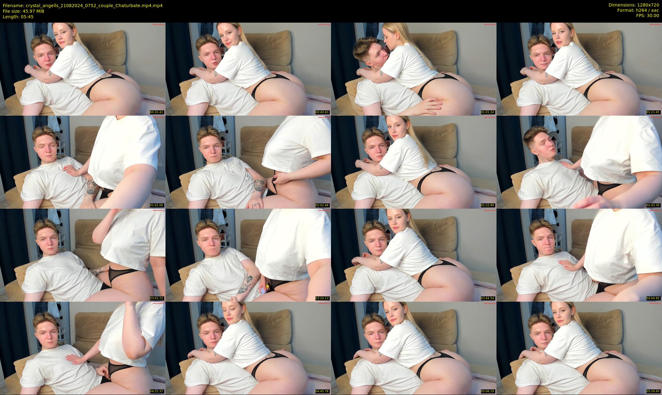 crystal_angells — 6 minute Chaturbate couple cam show recording, 720p, Aug 21, 2024