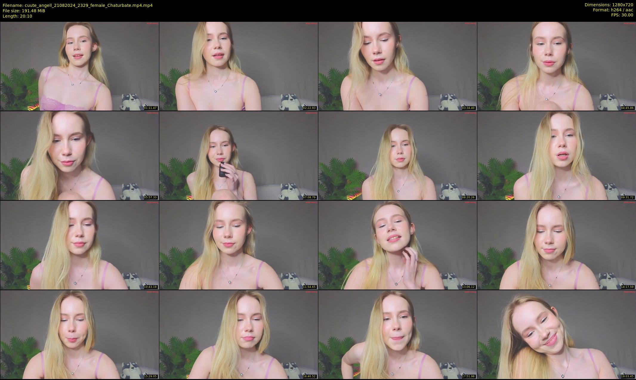 cuute_angell — 21 minute Chaturbate female cam show recording, 720p, Aug 21, 2024