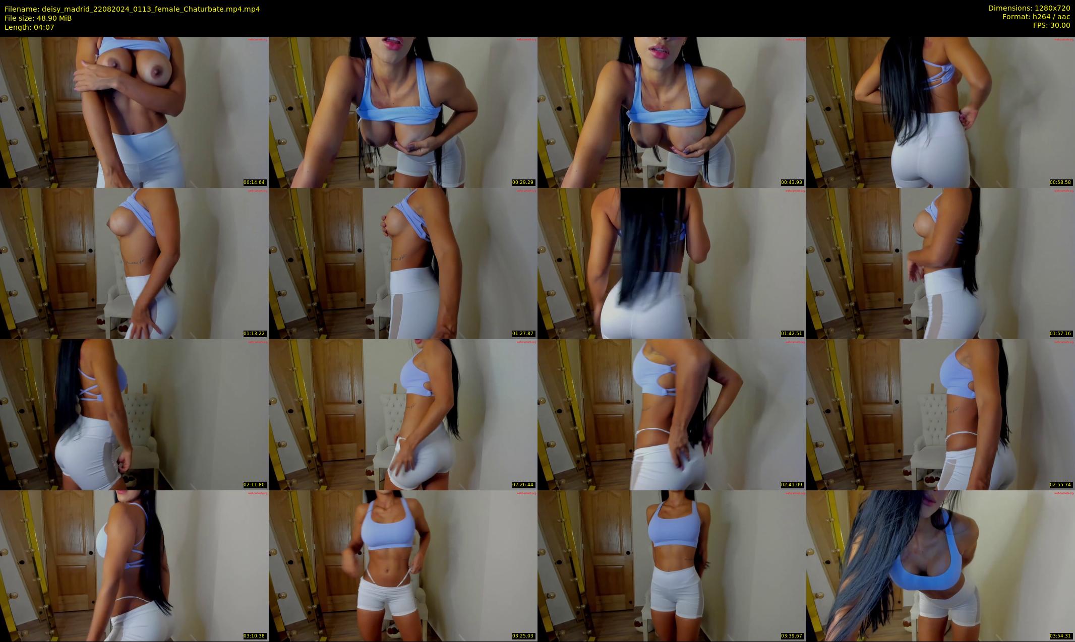deisy_madrid — 5 minute Chaturbate female cam show recording, 720p, Aug 22, 2024