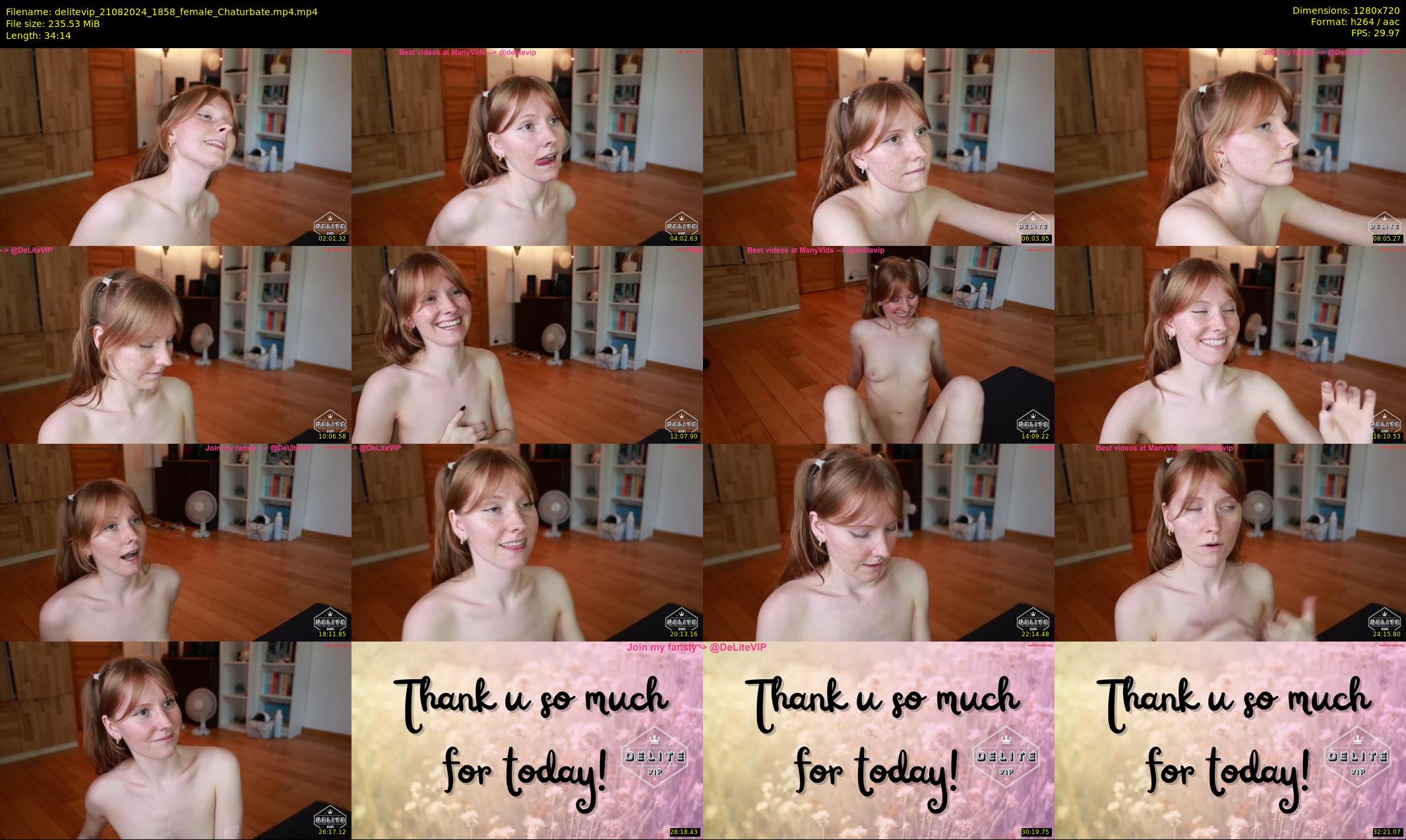 delitevip — 35 minute Chaturbate female cam show recording, 720p, Aug 21, 2024